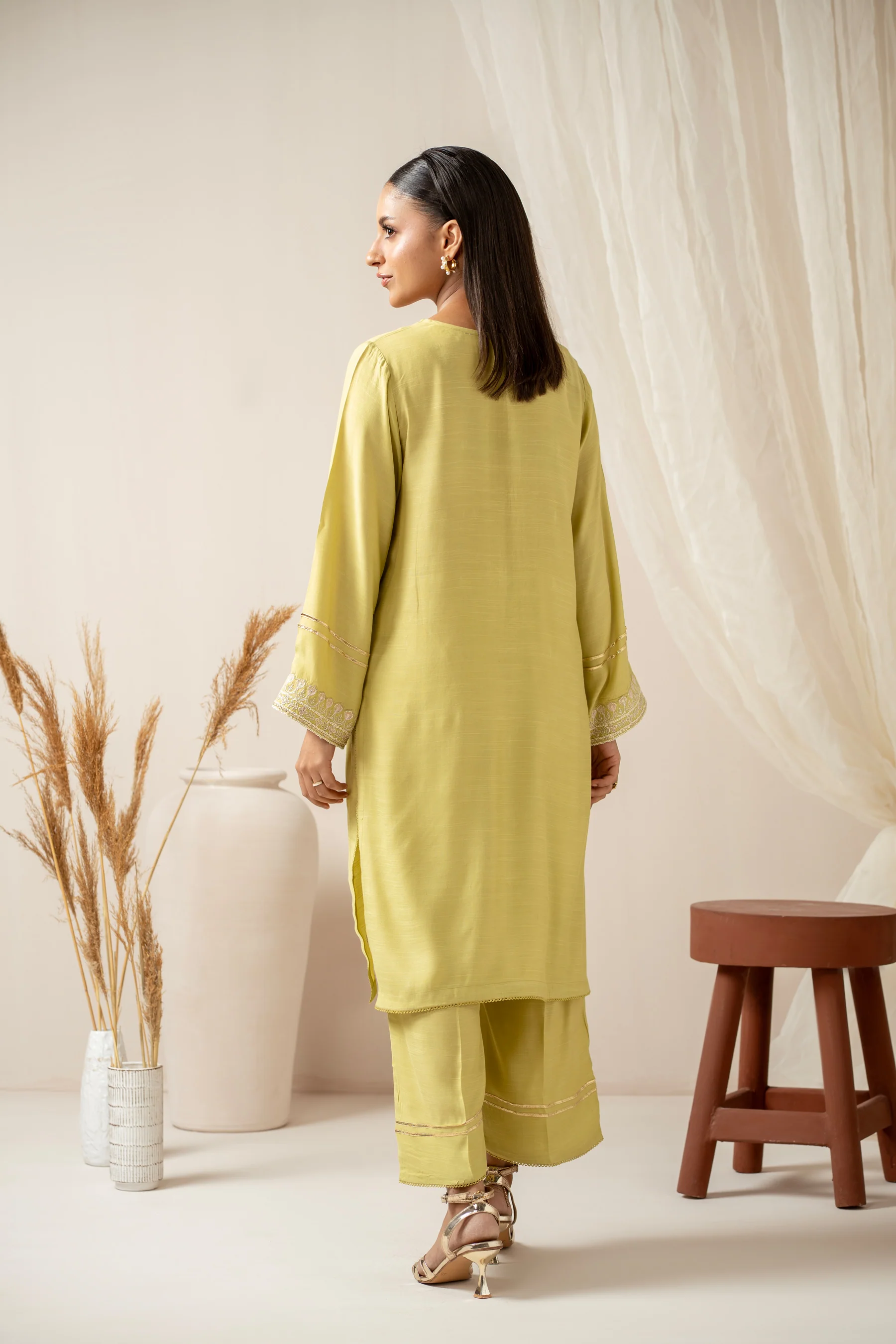 STITCHED EMBROIDERED SHIRT BOTTOM - Image 6