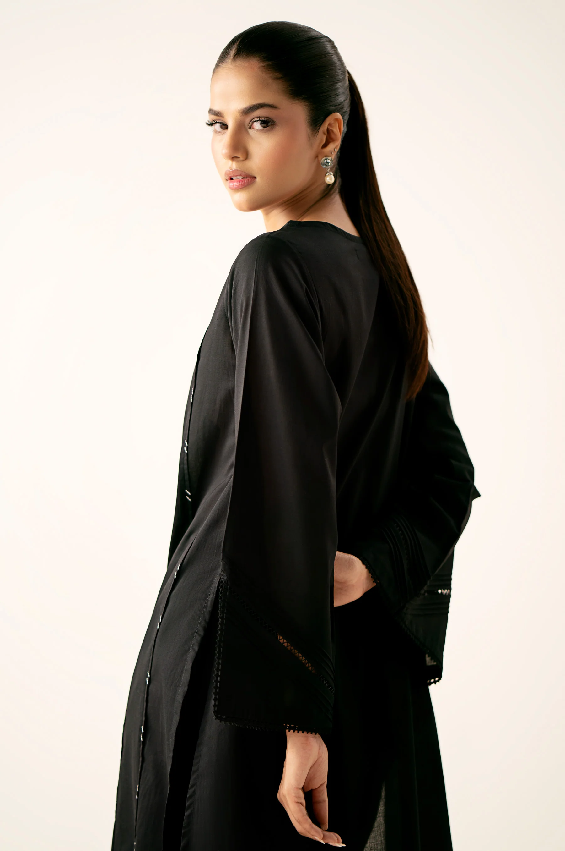 Stitched 2 Piece Stylized Cambric Suit - Image 4