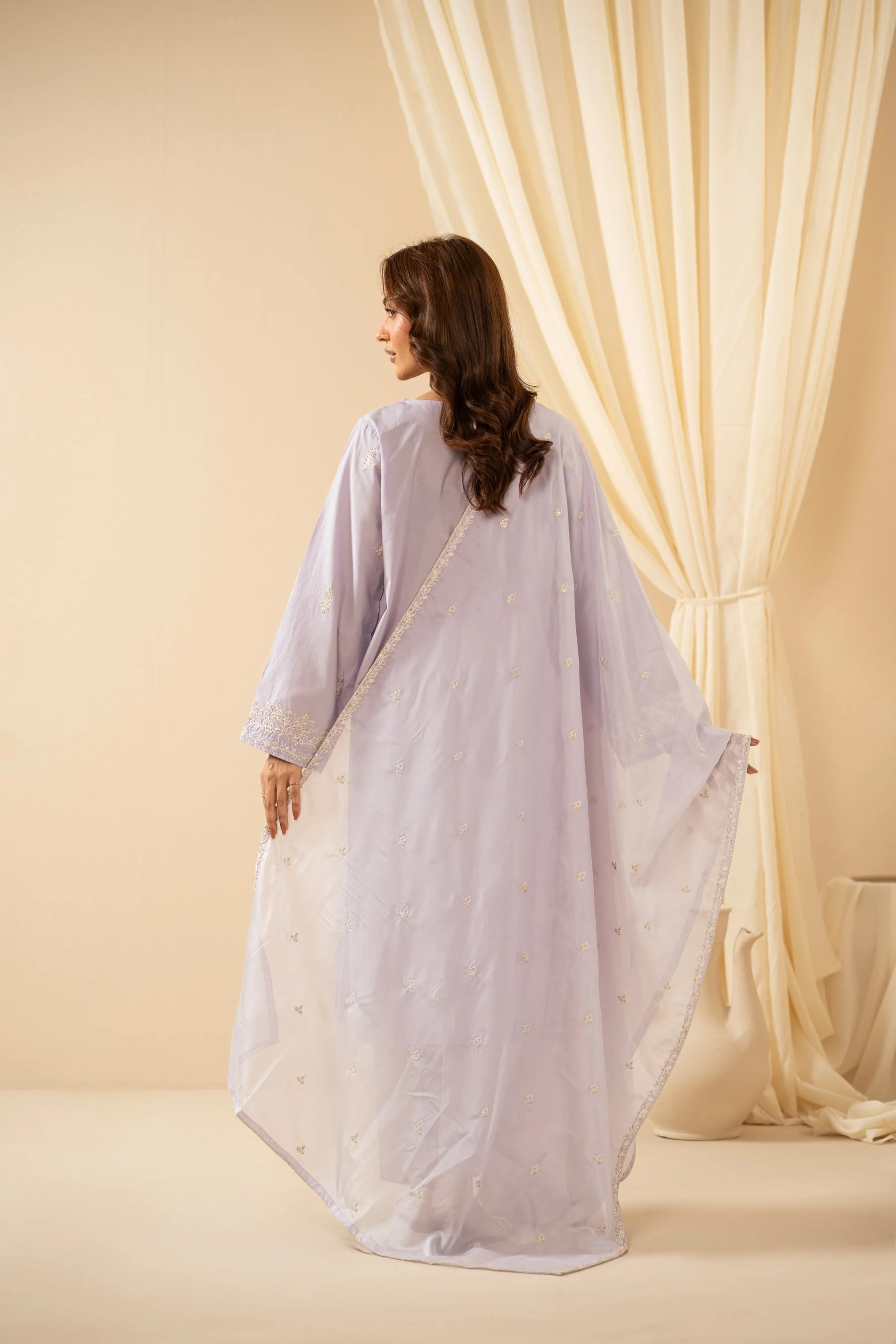 EMBROIDERED CAMBRIC STITCHED SHIRT BOTTOM - Image 5