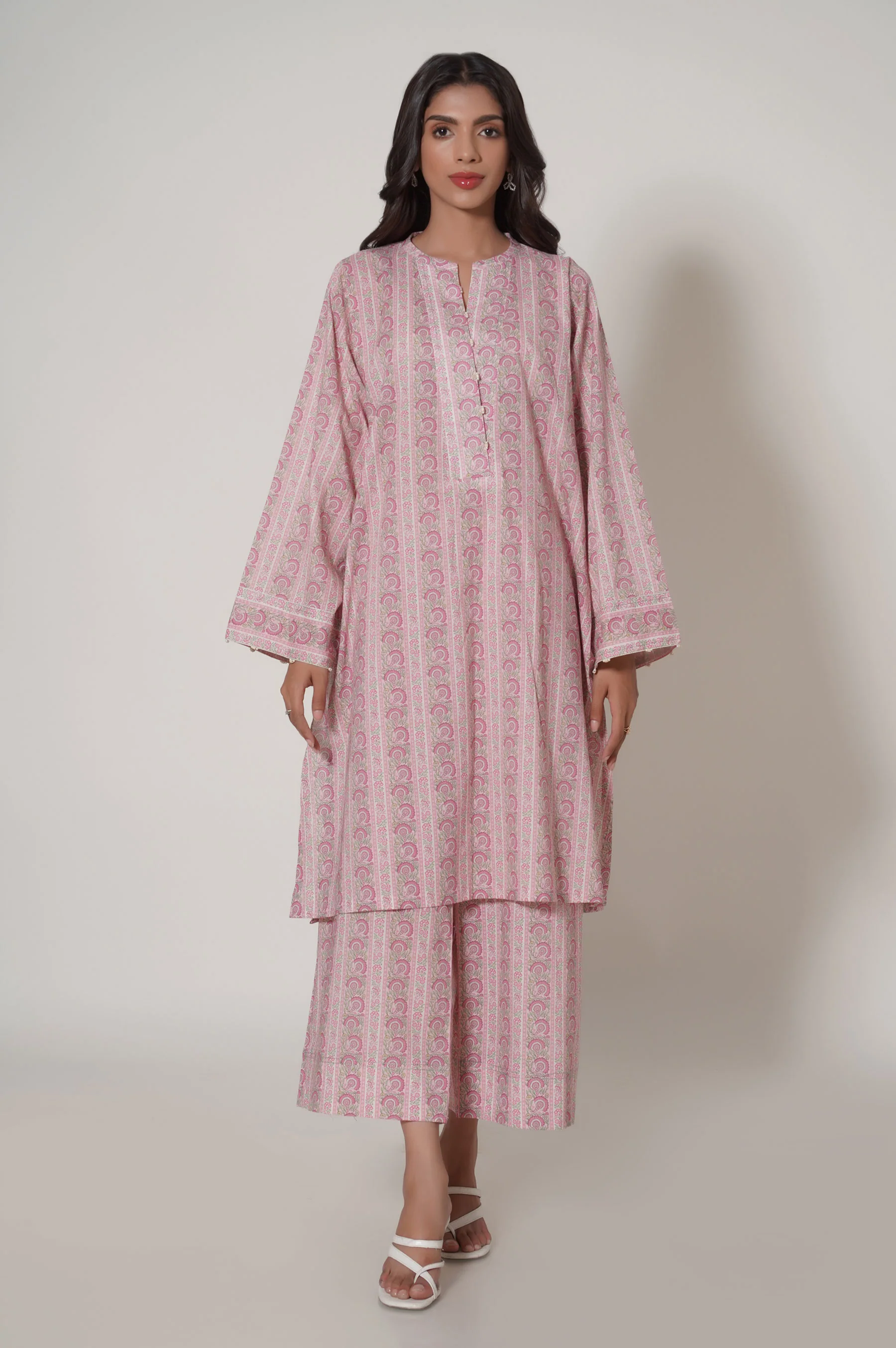 Stitched 2 Piece Printed Lawn Suit - Image 2