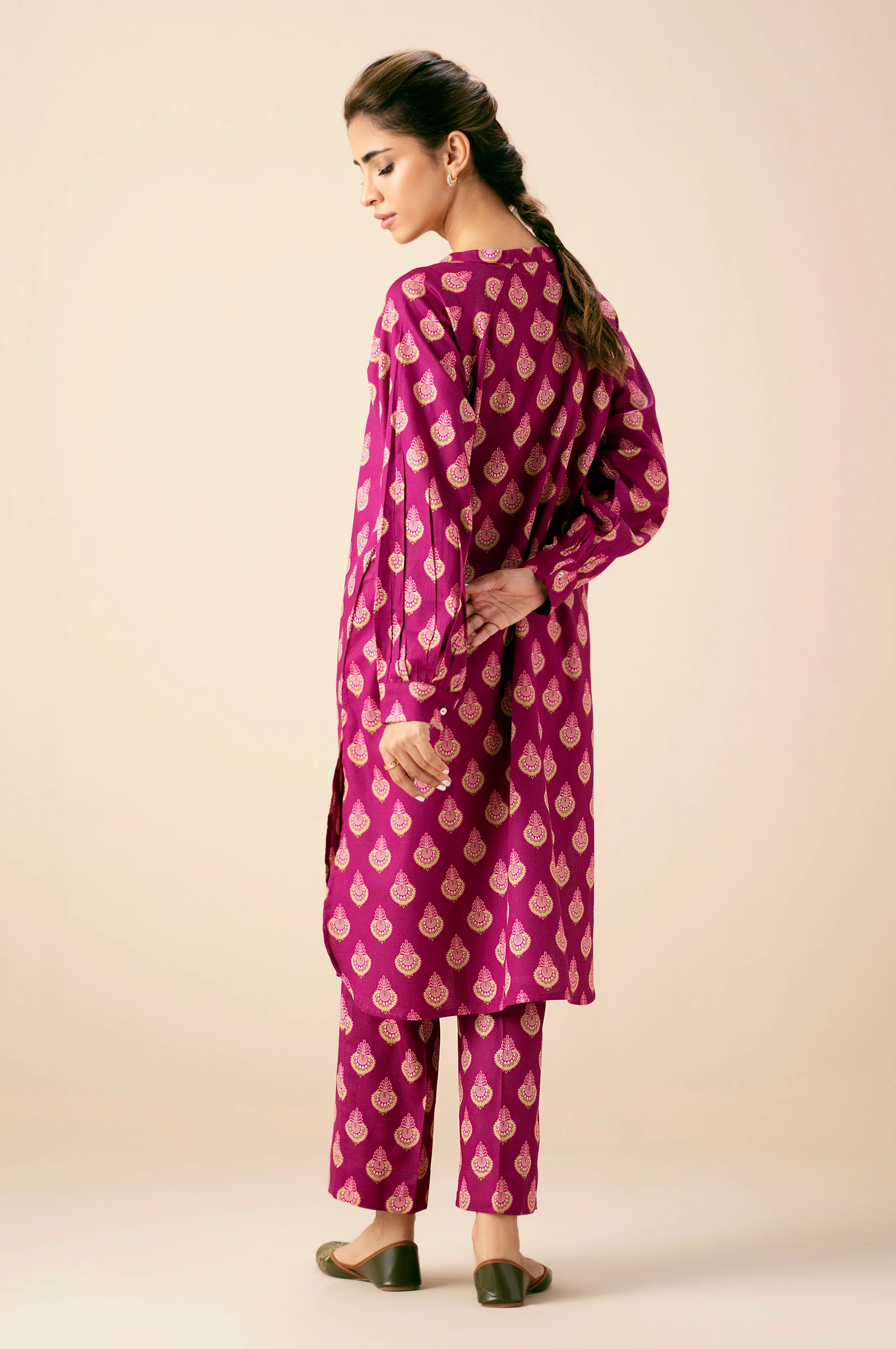STITCHED PRINTED SHIRT BOTTOM - Image 6