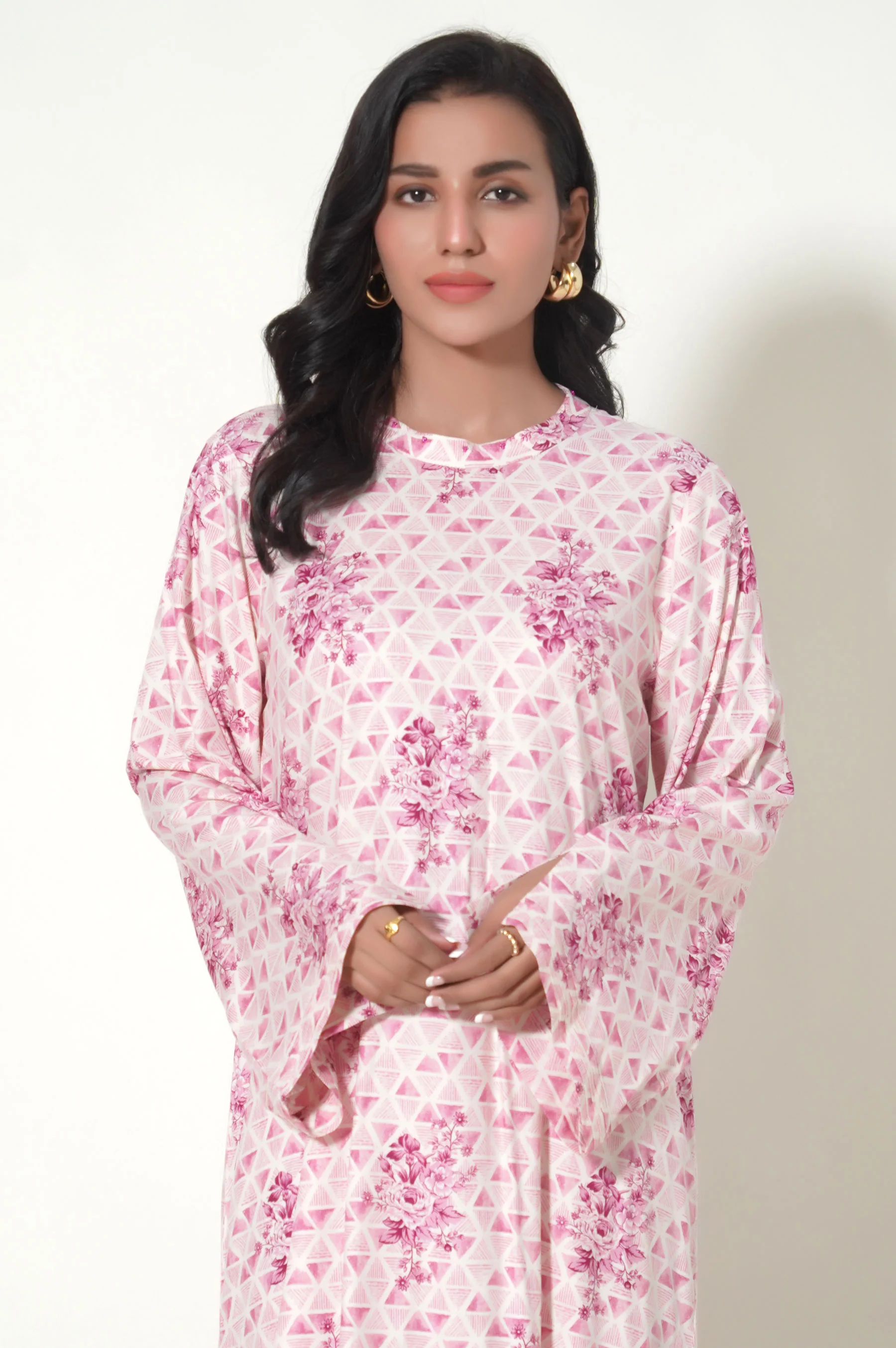 Stitched 2 Piece Printed Linen Viscose Suit - Image 2