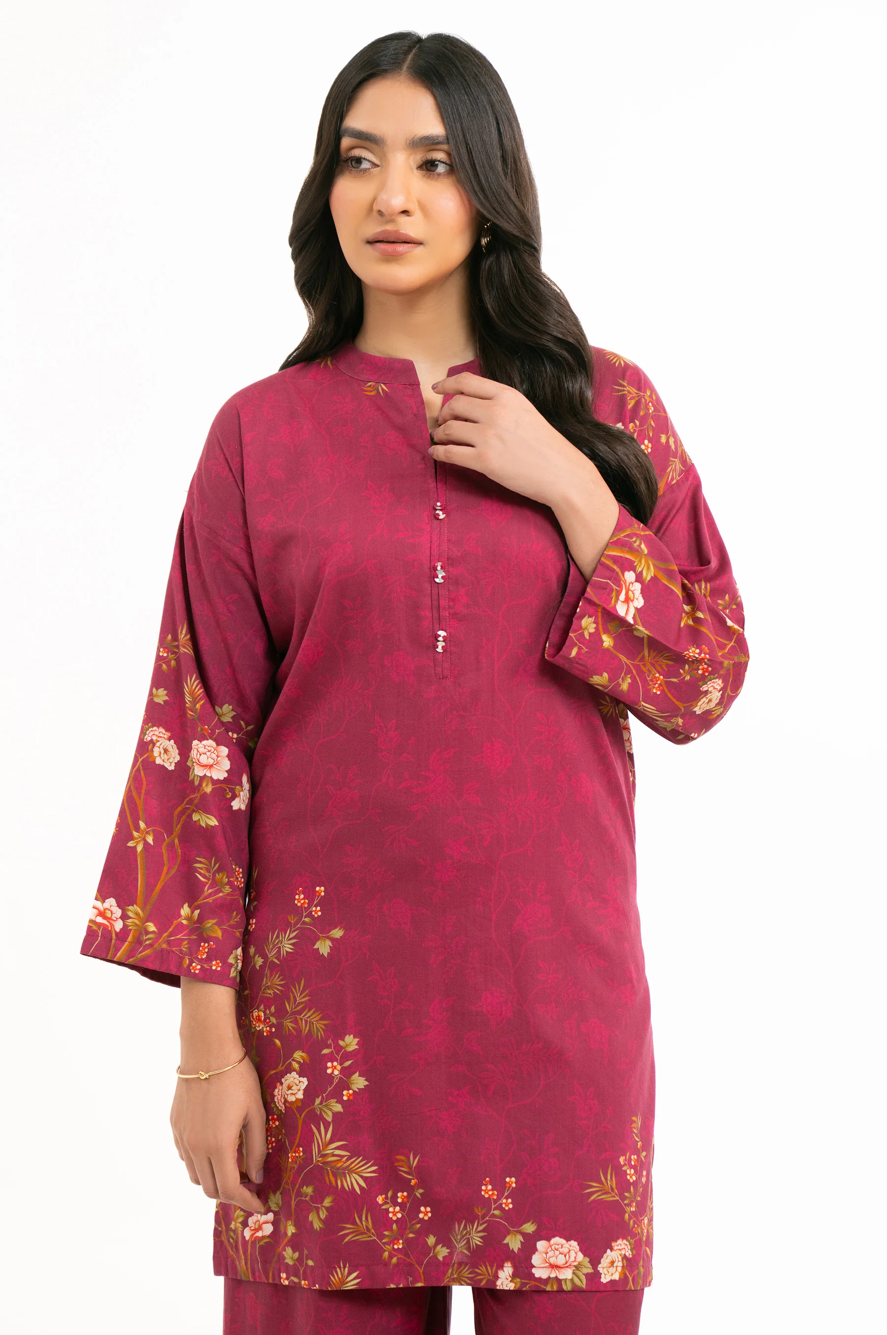 STITCHED PRINTED SHIRT BOTTOM - Image 6