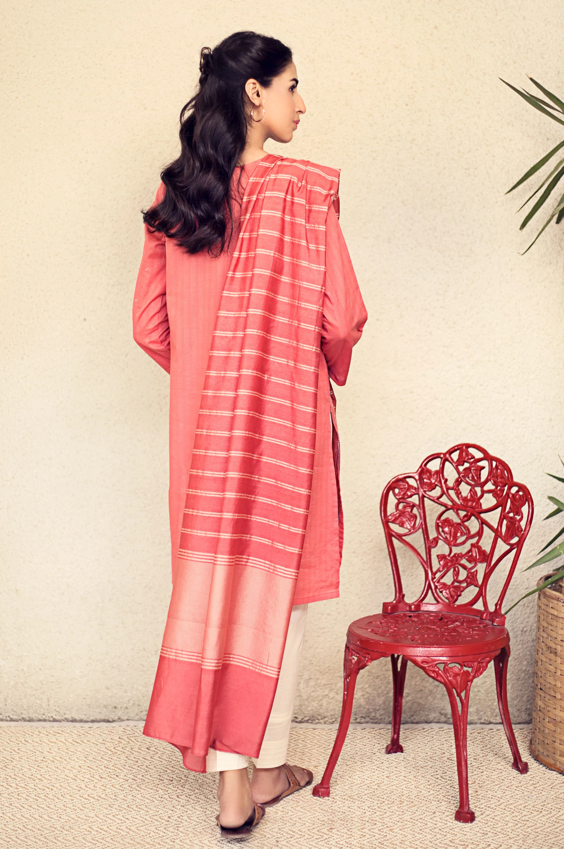 Stitched 2 Piece Embroidered Suit - Image 2