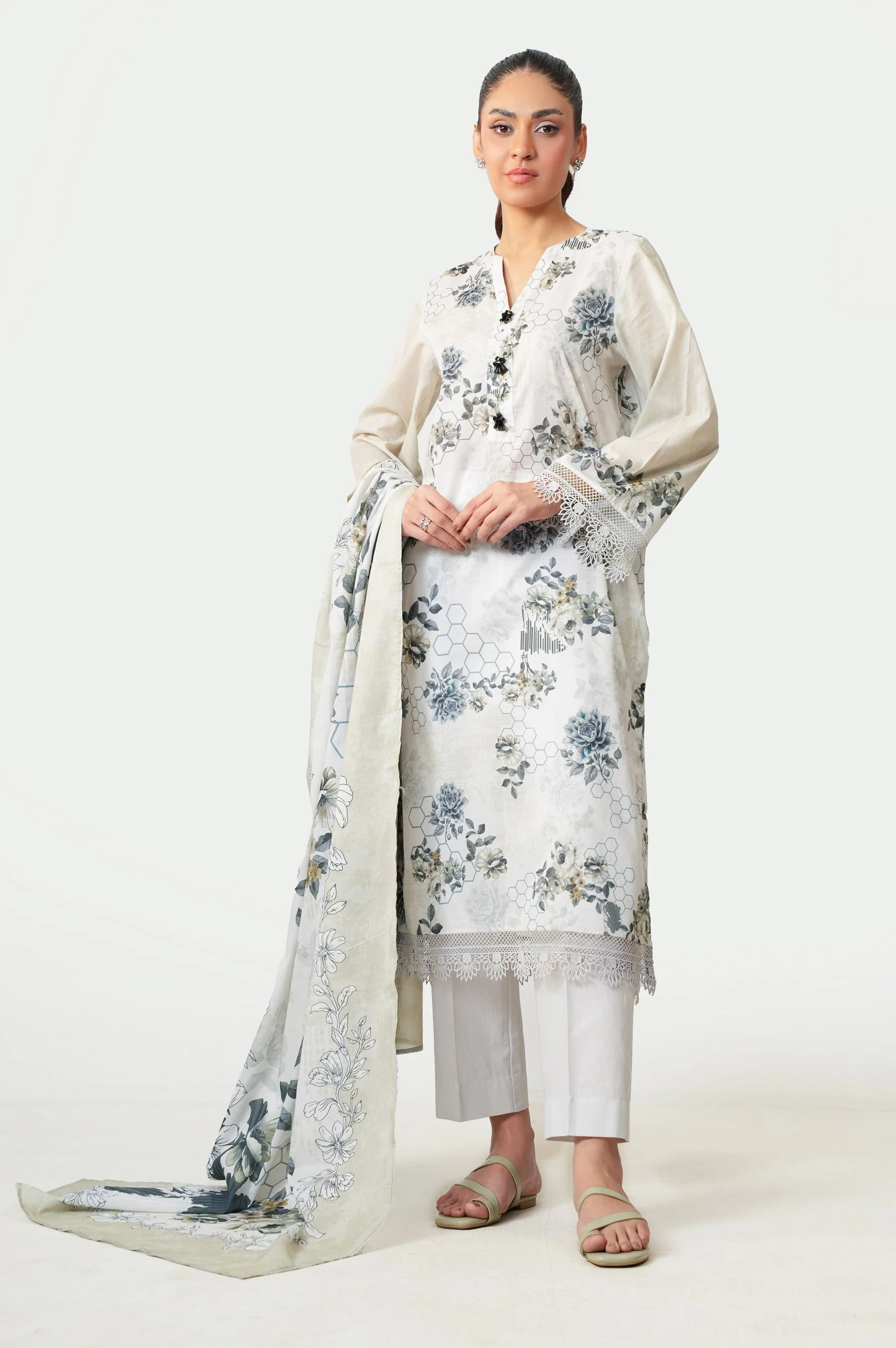 STITCHED PRINTED SUIT (FACTORY E-OUTLET)