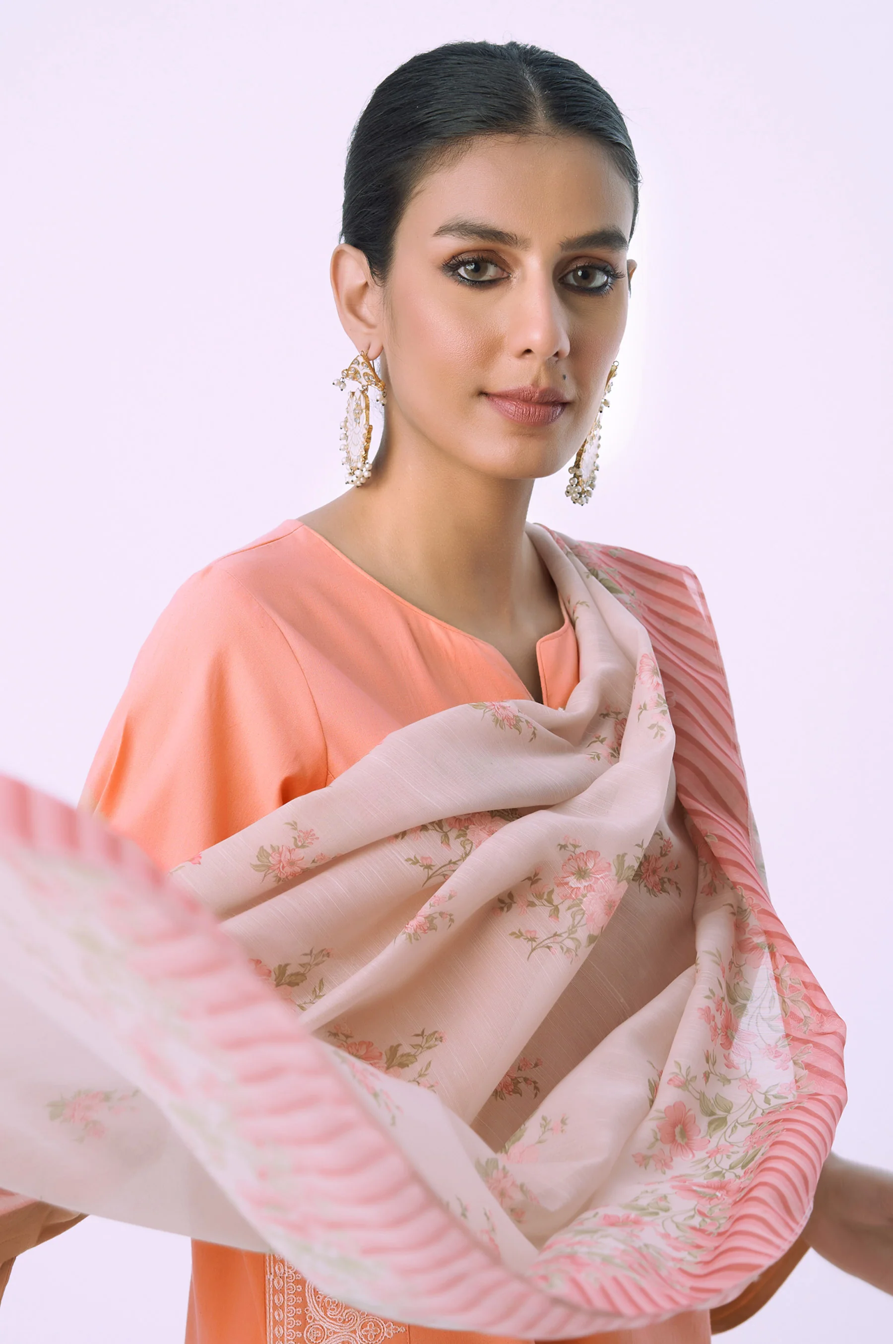 Stitched 3 Piece Embroidered Cambric Suit - Image 4