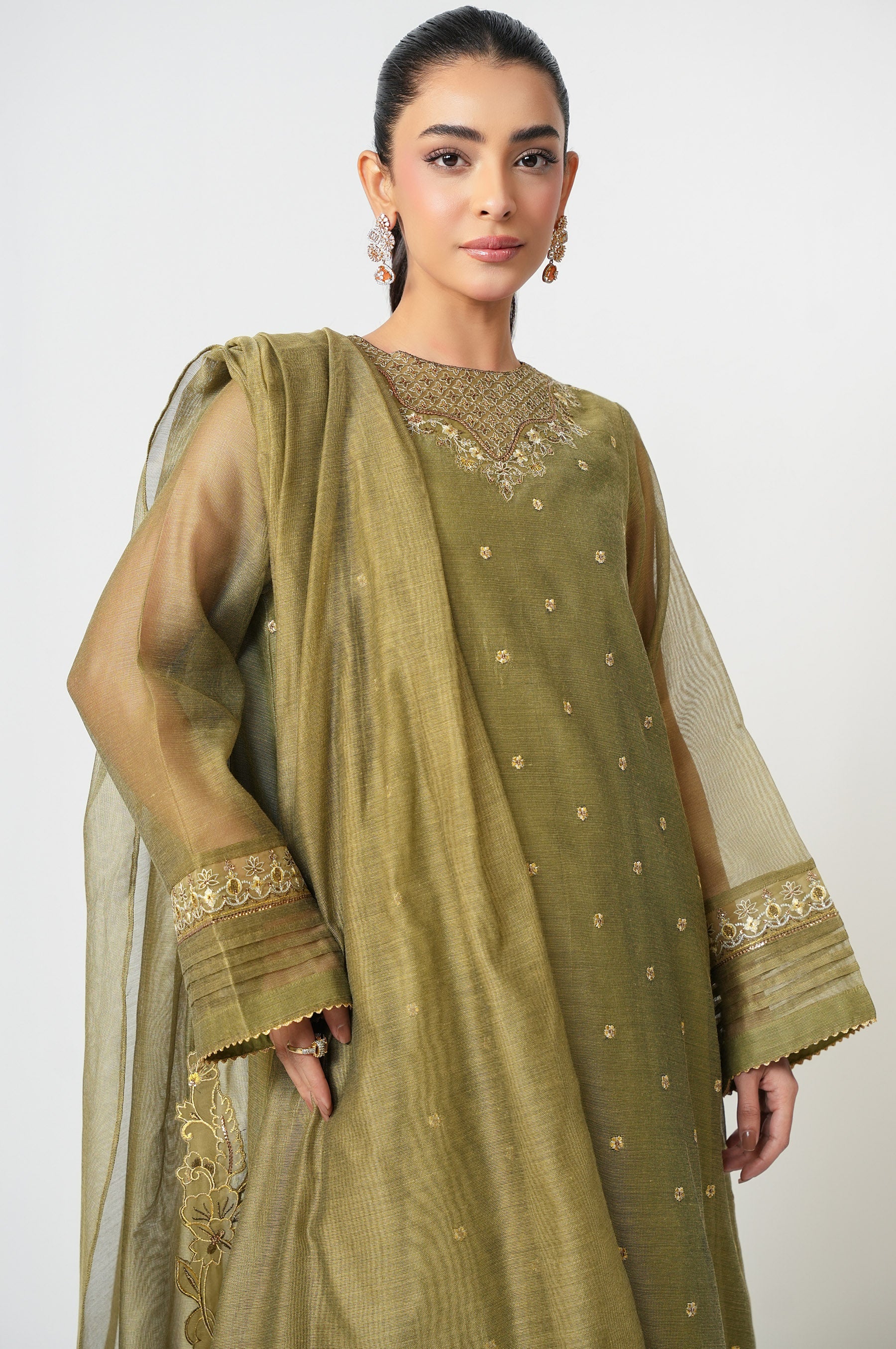 STITCHED EMBROIDERED SUIT (FACTORY E-OUTLET) - Image 6