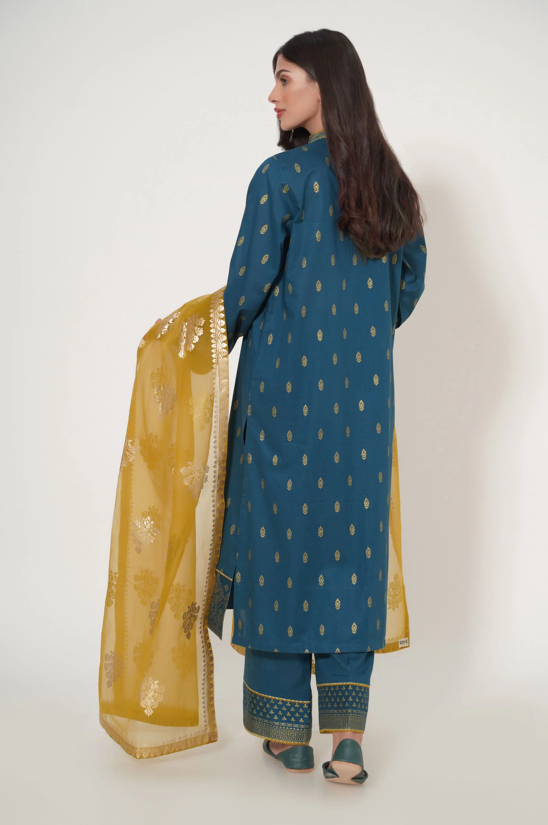 Stitched 3 Piece Paste Printed Lawn - Image 3