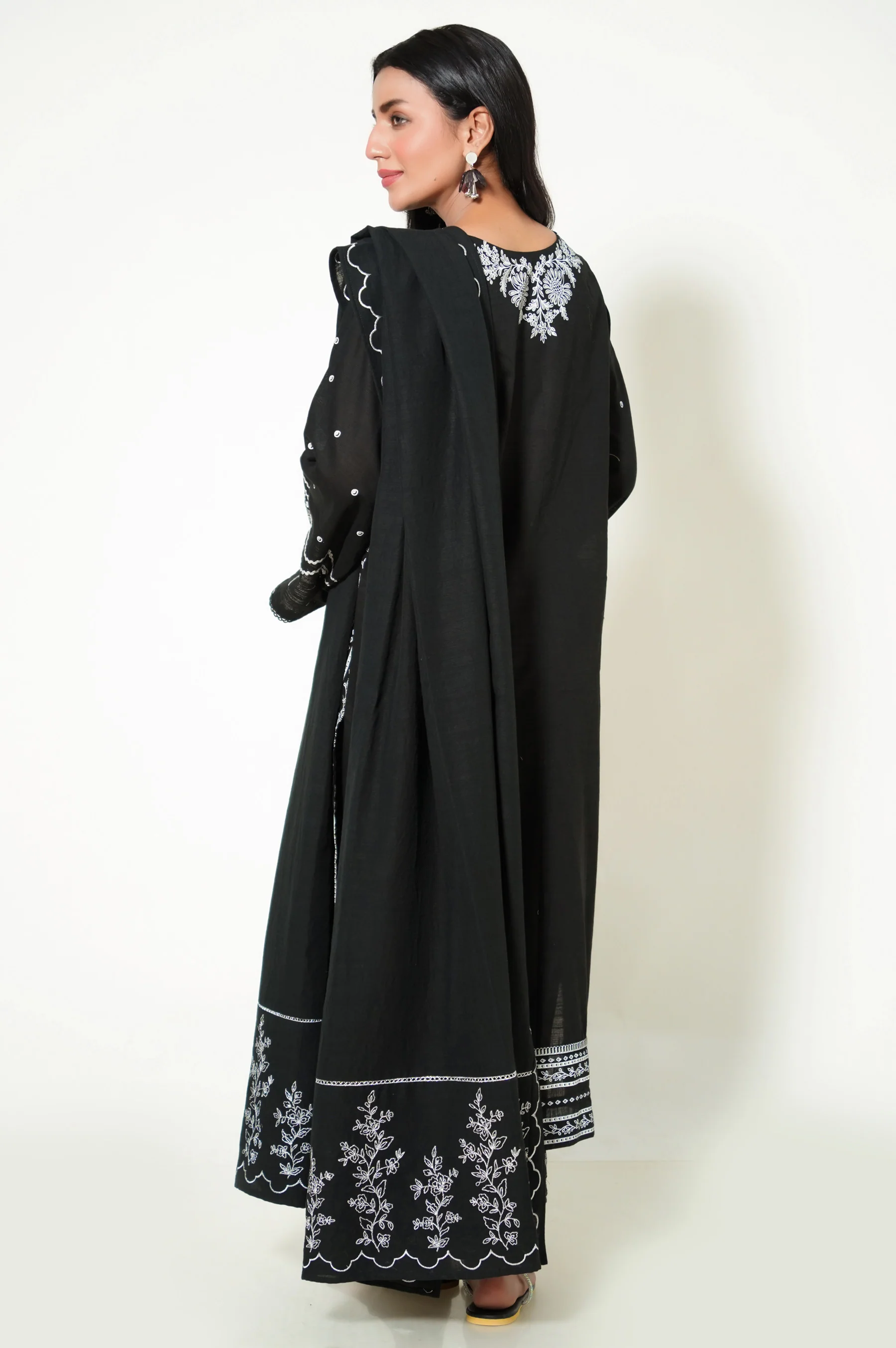 Stitched 3 Piece Textured Slub Suit - Image 5