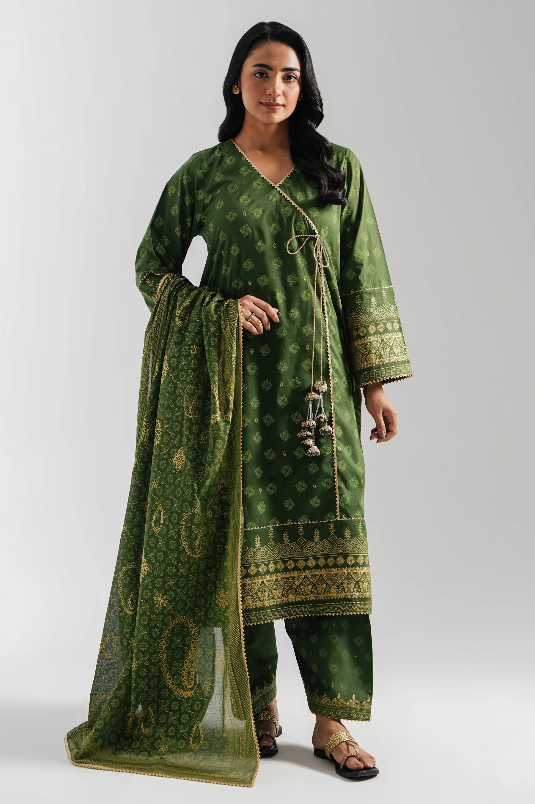 STITCHED EMBROIDERED LAWN SUIT