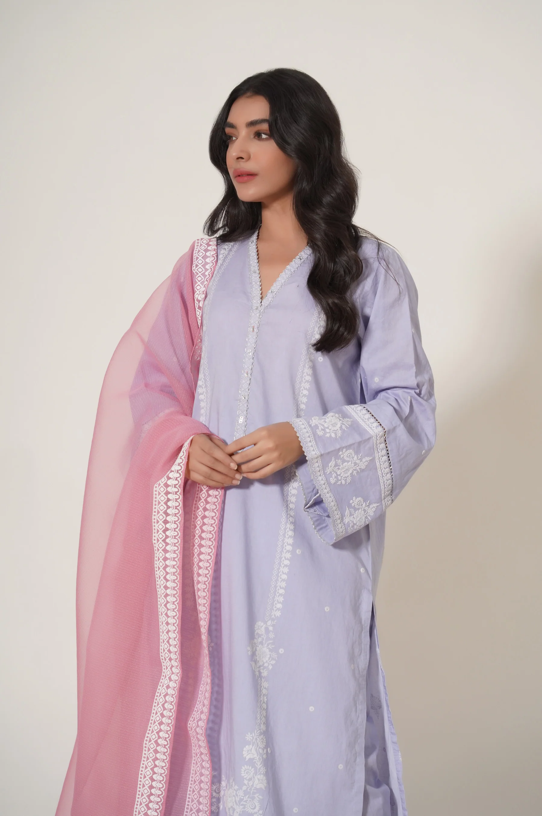 Stitched 3 Piece Puff Printed Lawn Suit - Image 5