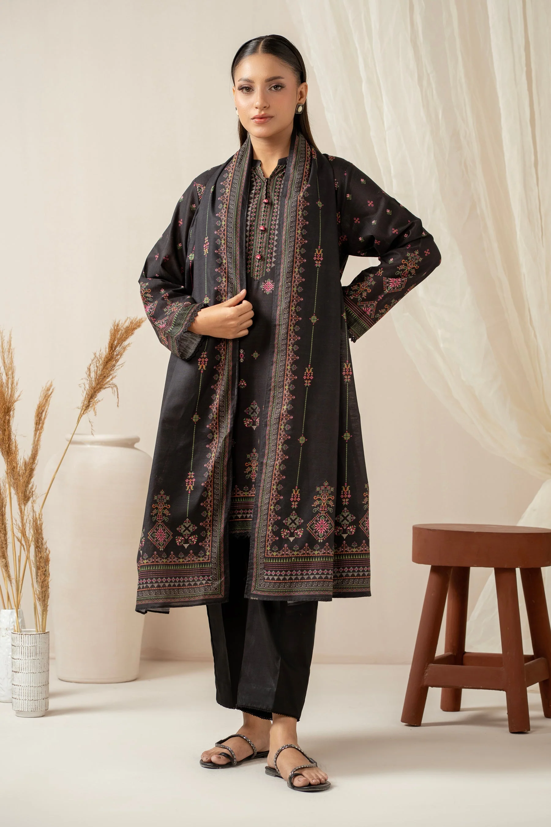 STITCHED PRINTED SUIT (FACTORY E-OUTLET)