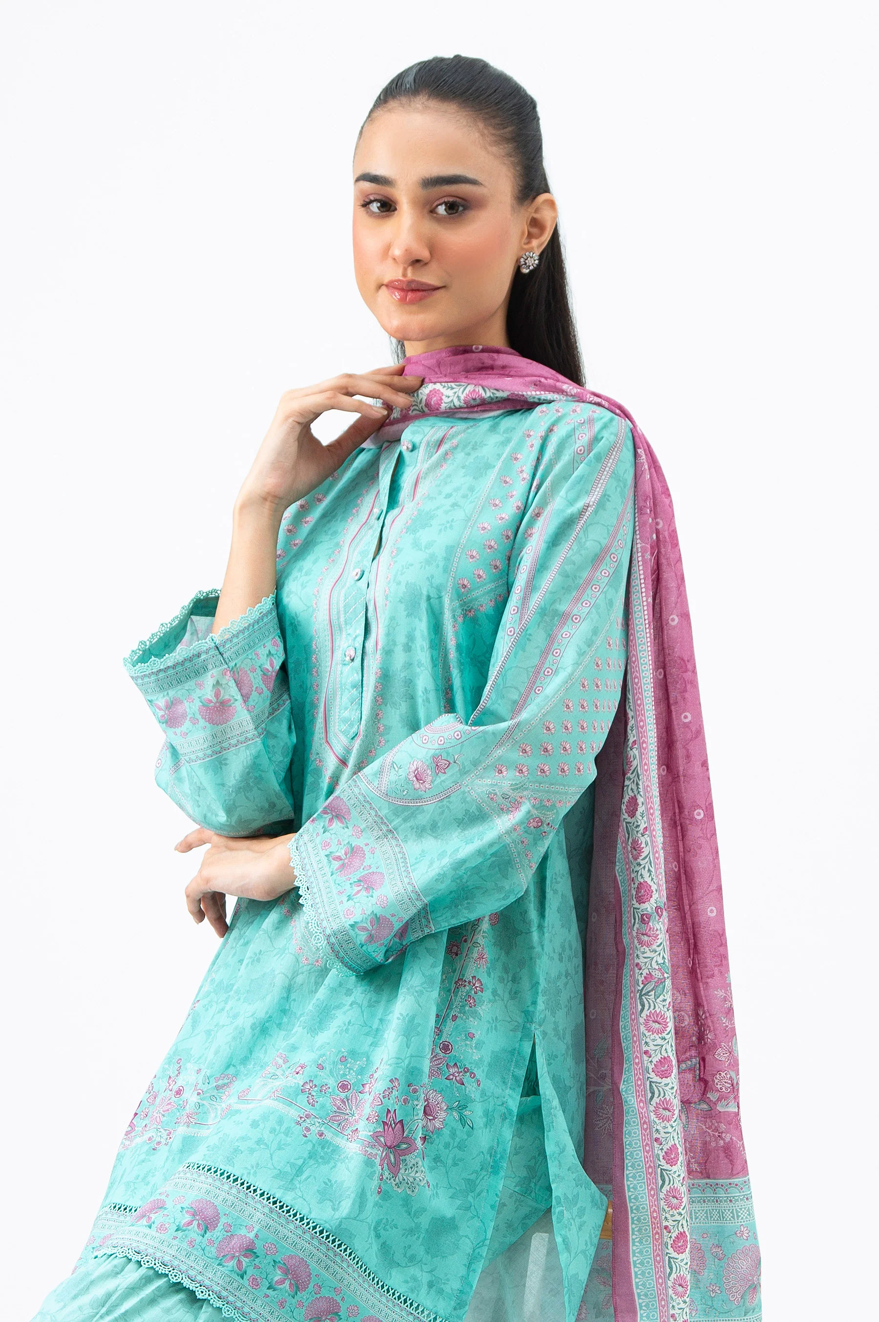 PRINTED LAWN STITCHED SHIRT - Image 4
