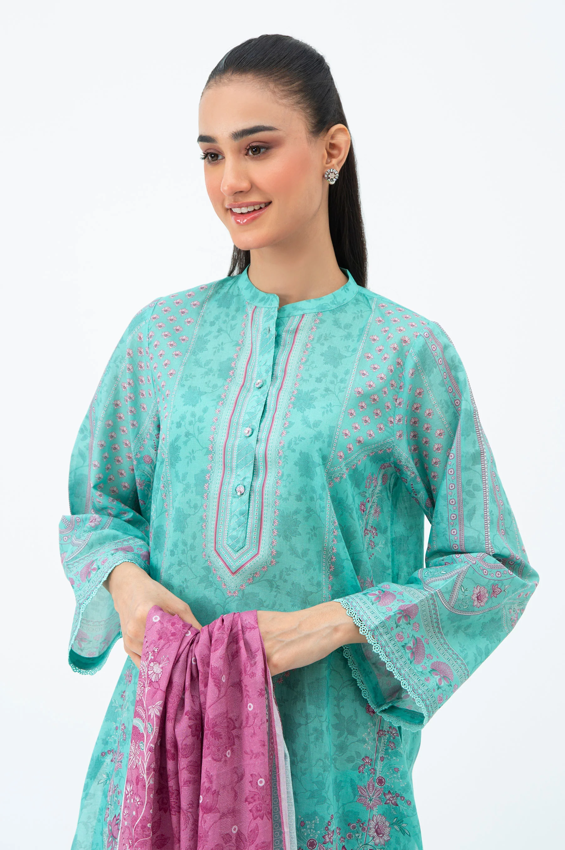 PRINTED LAWN STITCHED SHIRT - Image 7