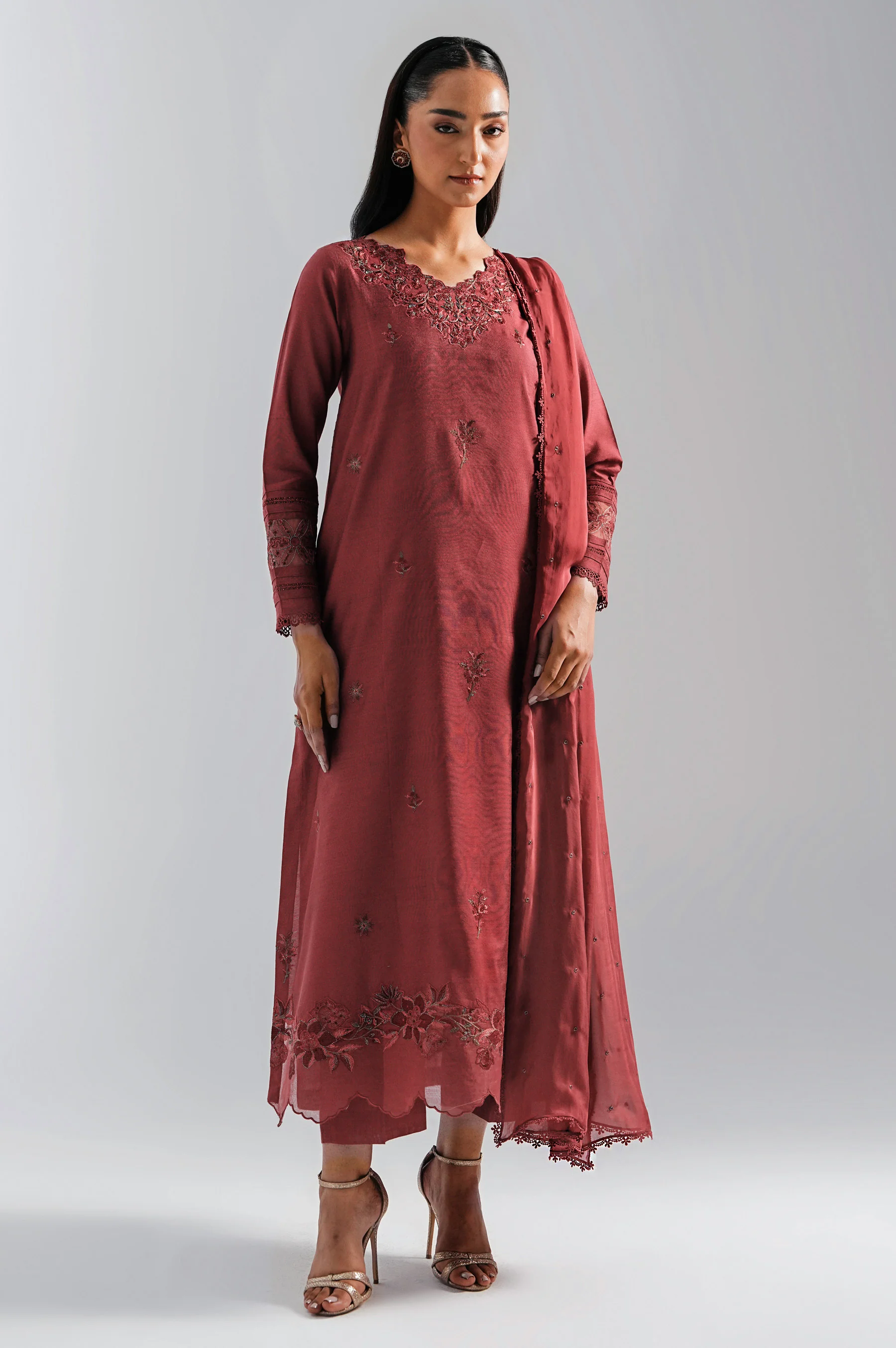 EMBROIDERED COTTON SILK SHIRT - Image 2