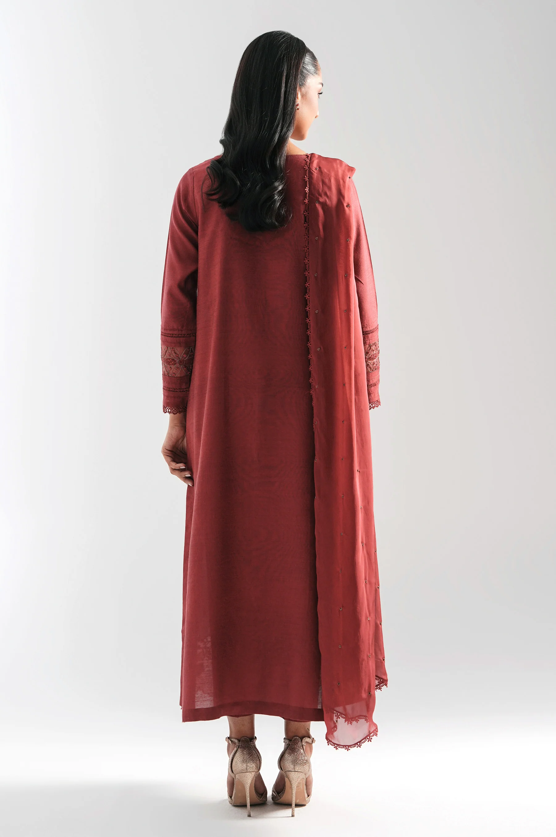 EMBROIDERED COTTON SILK SHIRT - Image 3
