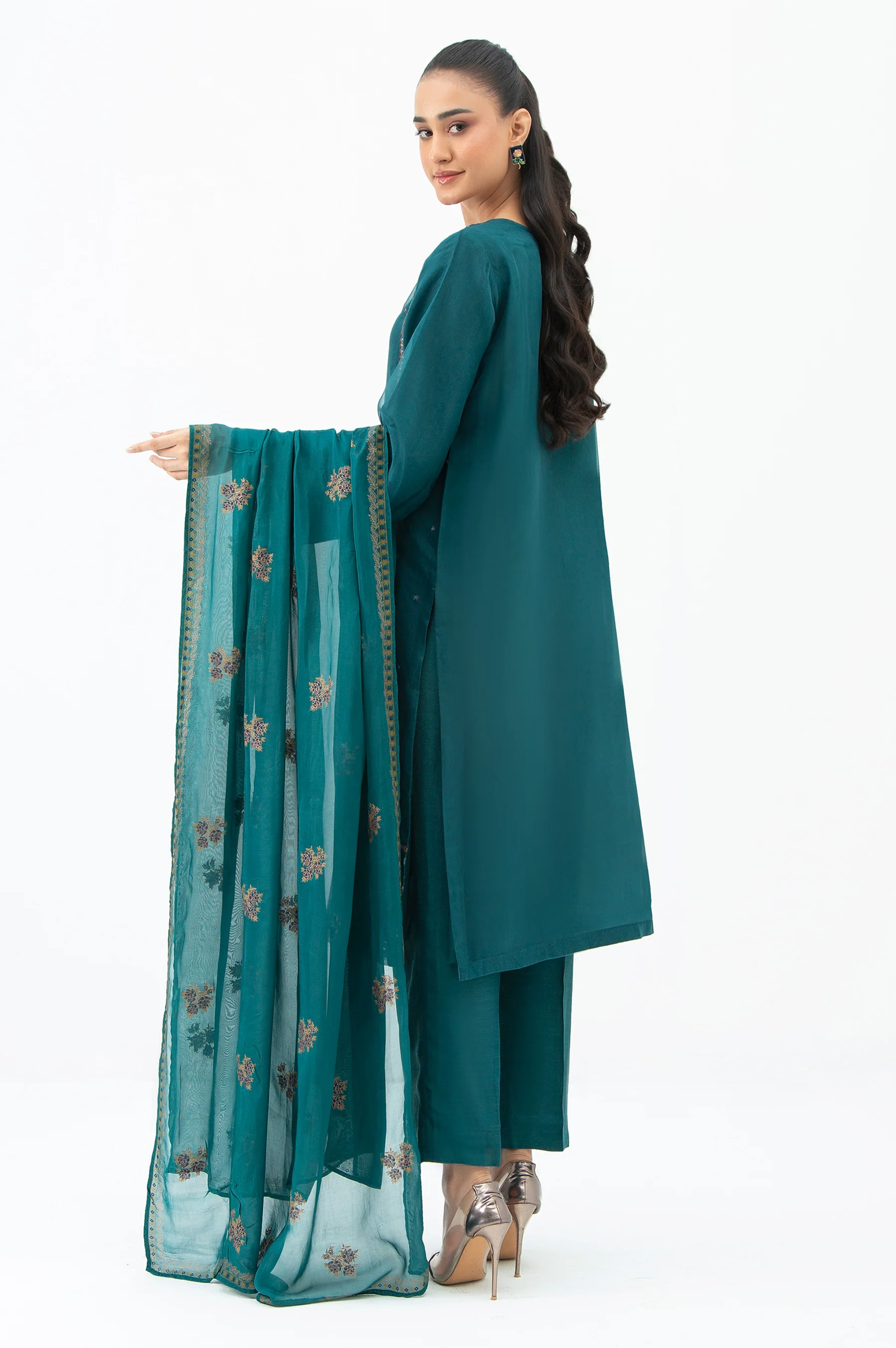 EMBROIDERED STITCHED ORGANZA SHIRT - Image 3