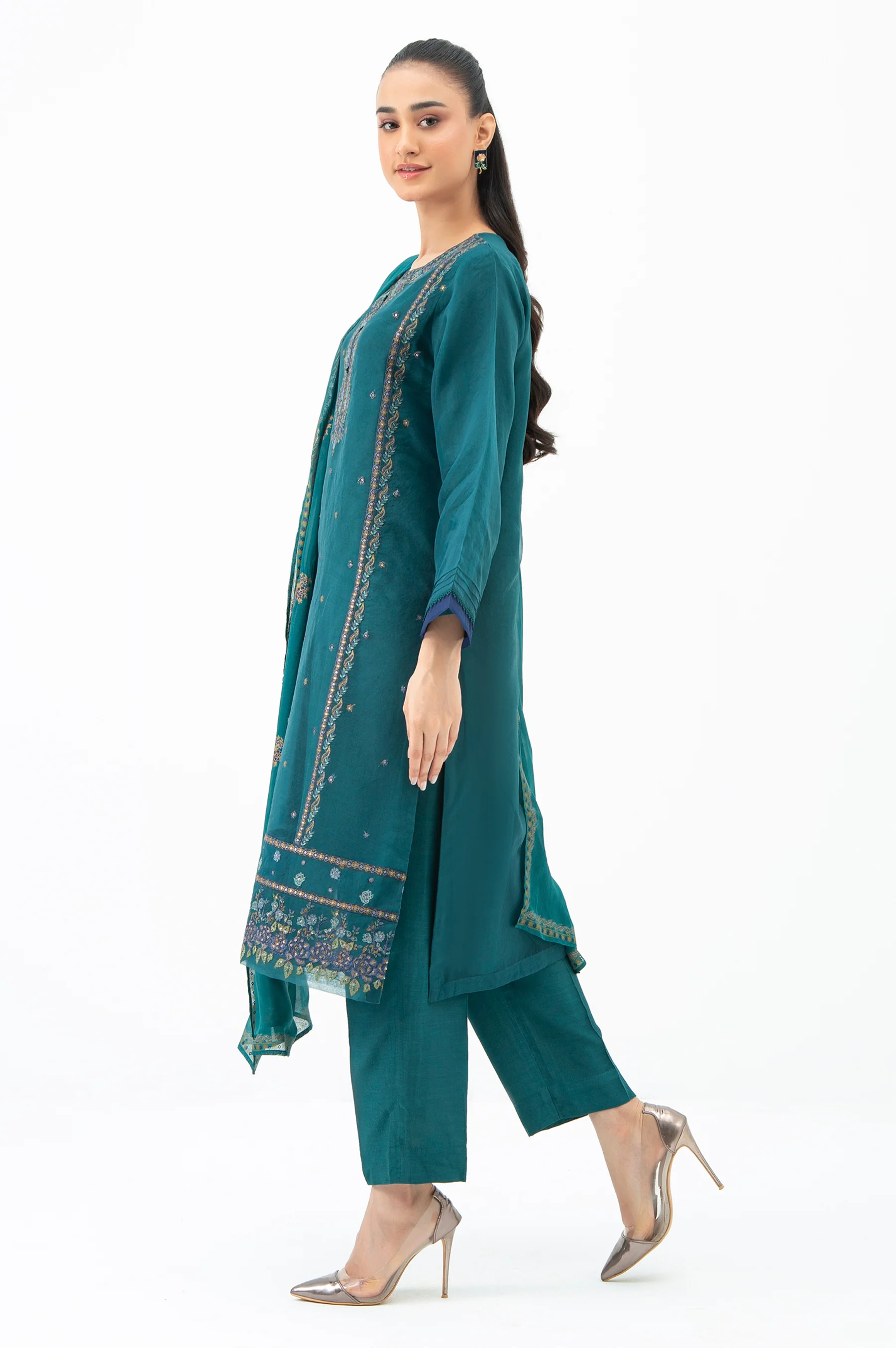 EMBROIDERED STITCHED ORGANZA SHIRT - Image 4