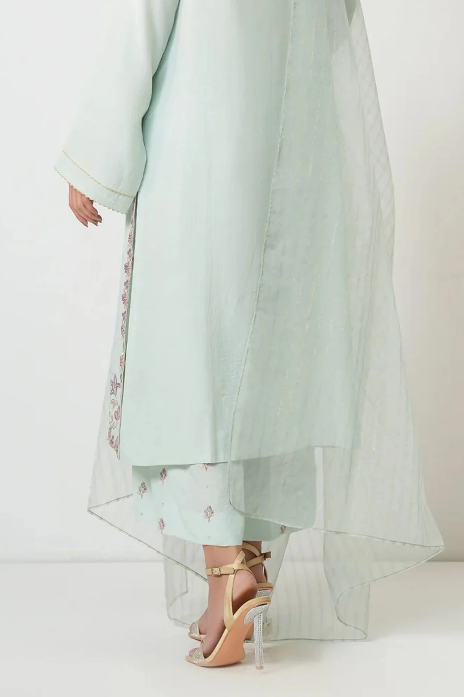 STITCHED EMBROIDERED RAW SILK BOTTOM (FACTORY E-OUTLET) - Image 3