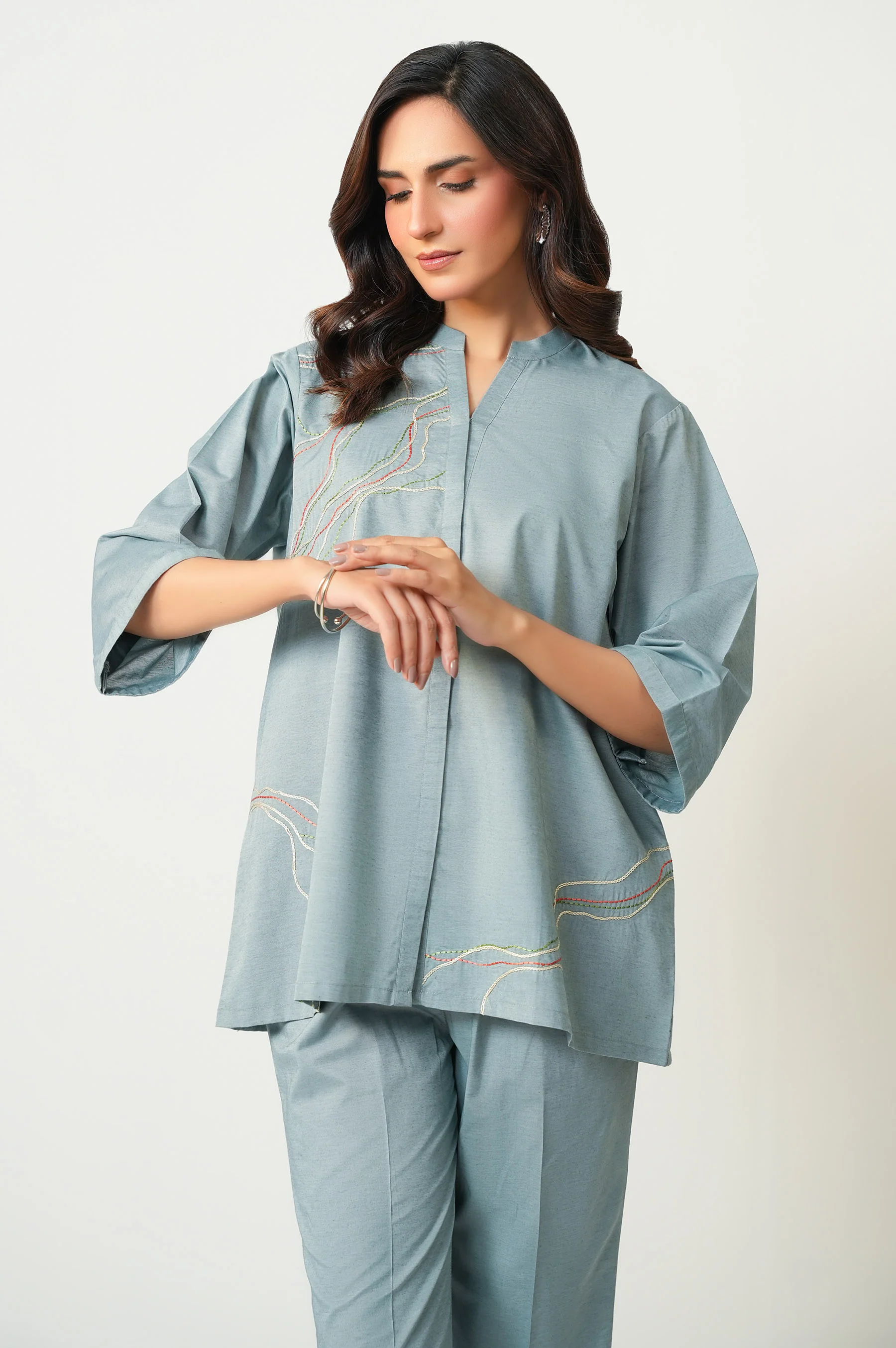 EMBROIDERED CO-ORD SET - Image 5