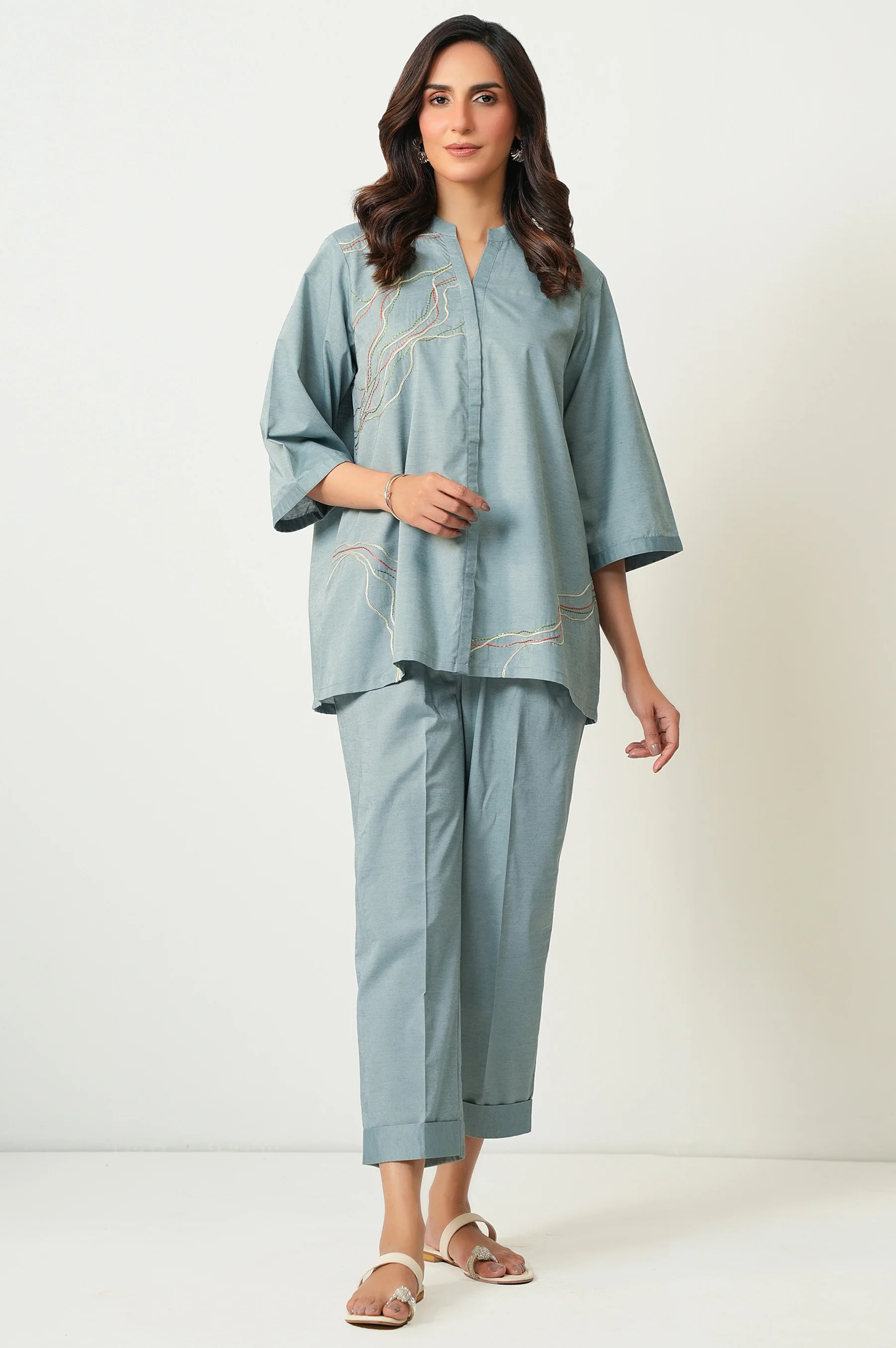 EMBROIDERED CO-ORD SET - Image 6