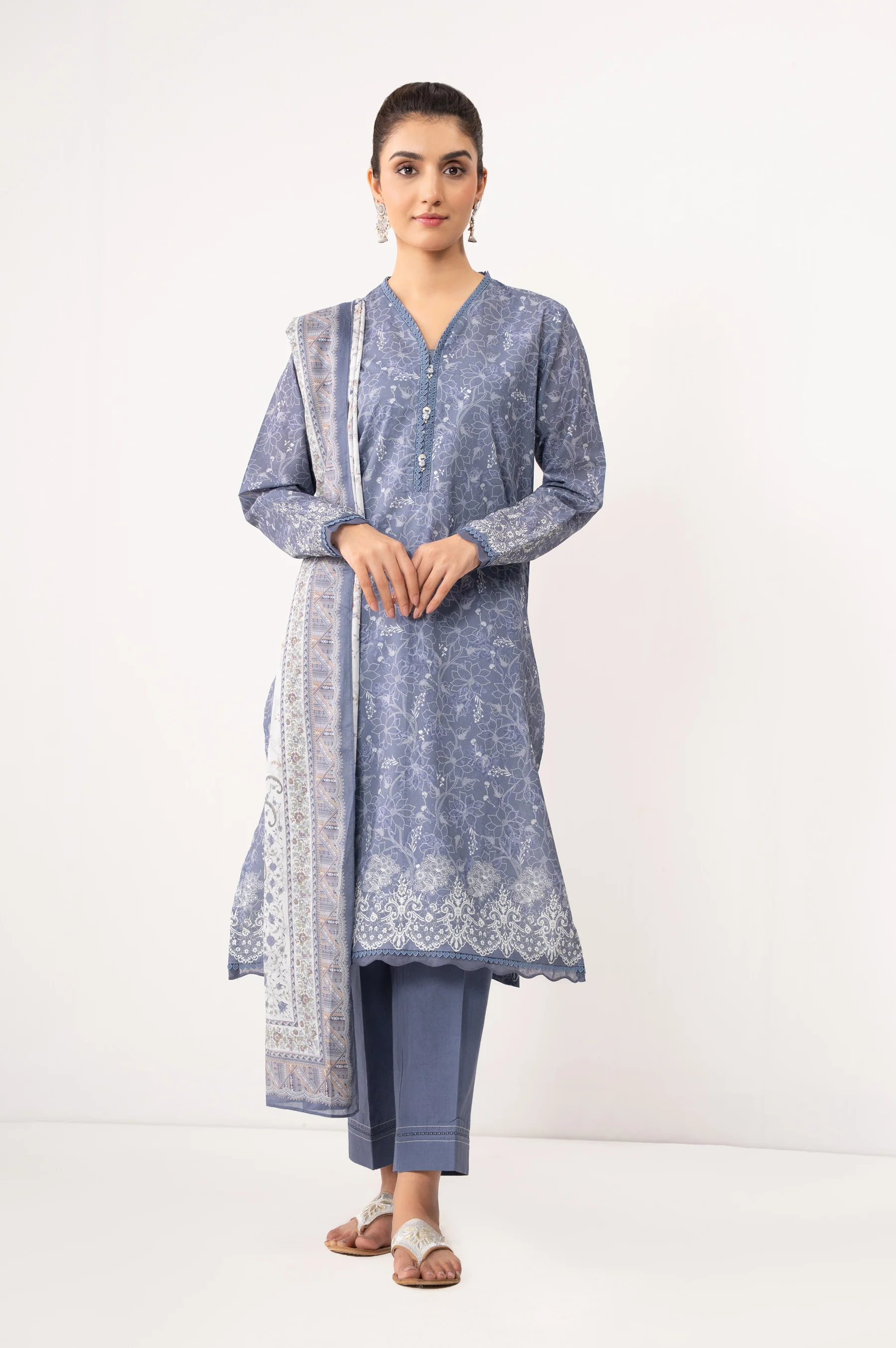 PRINTED LAWN STITCHED SHIRT