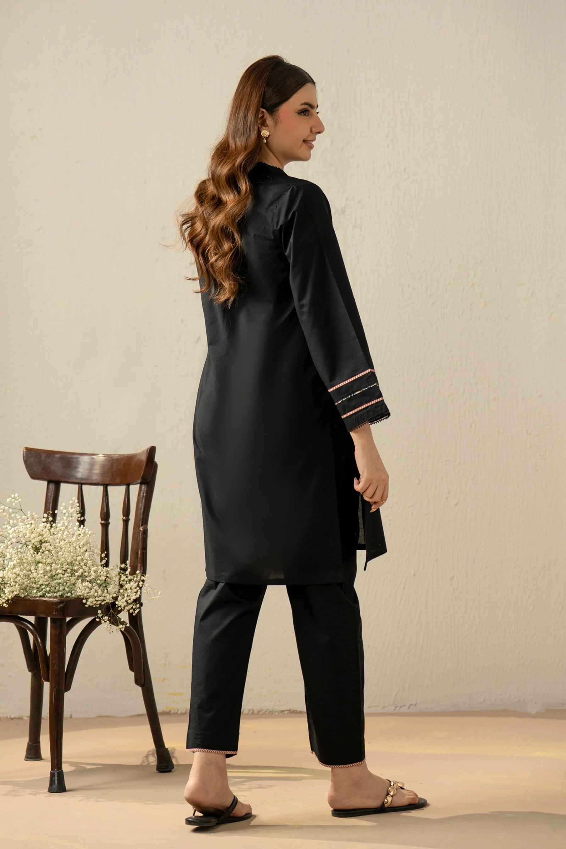 STYLIZED TEXTURED STITCHED 2 PIECE SUIT - Image 3