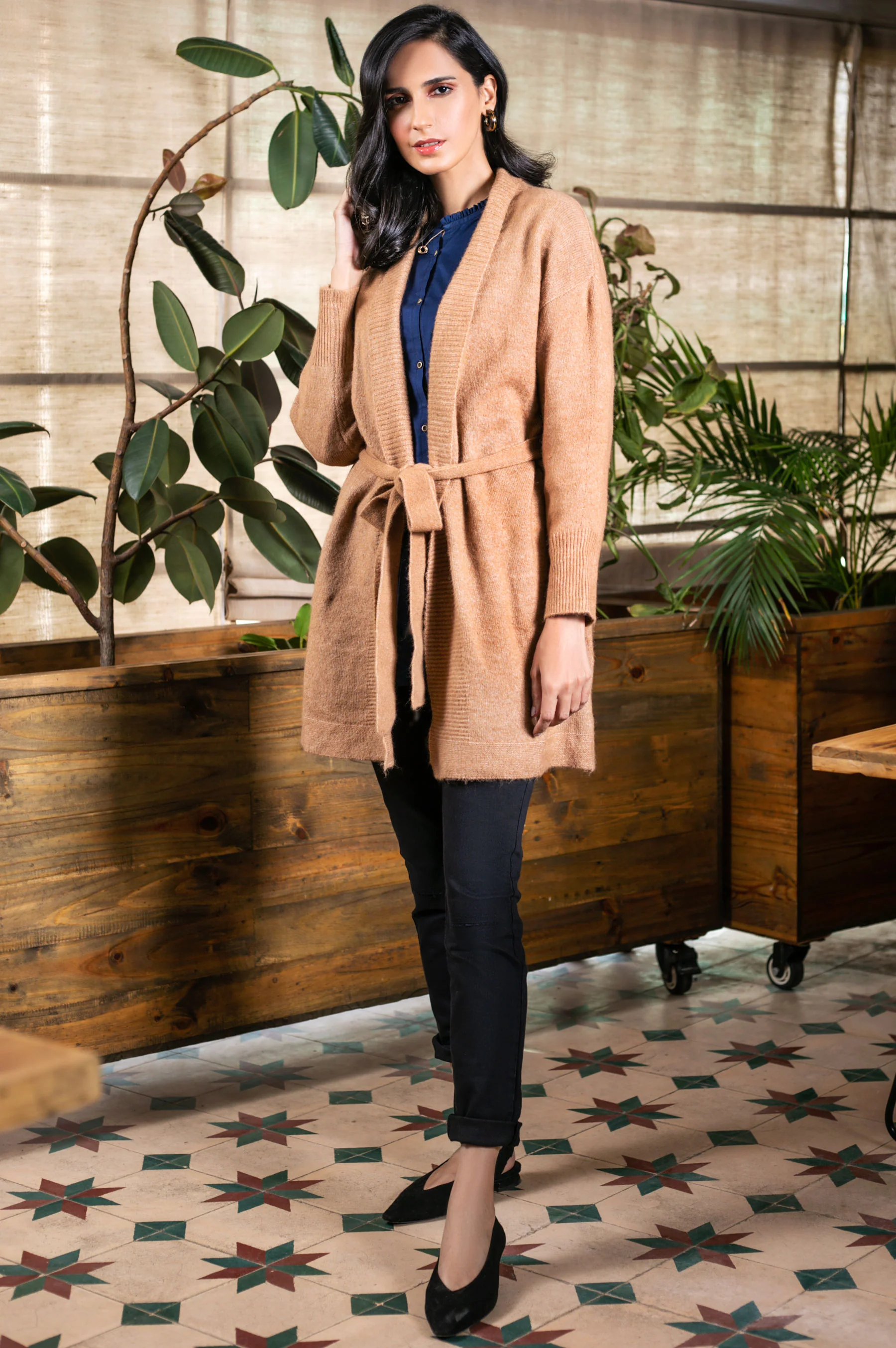 Tie waist Cardigan