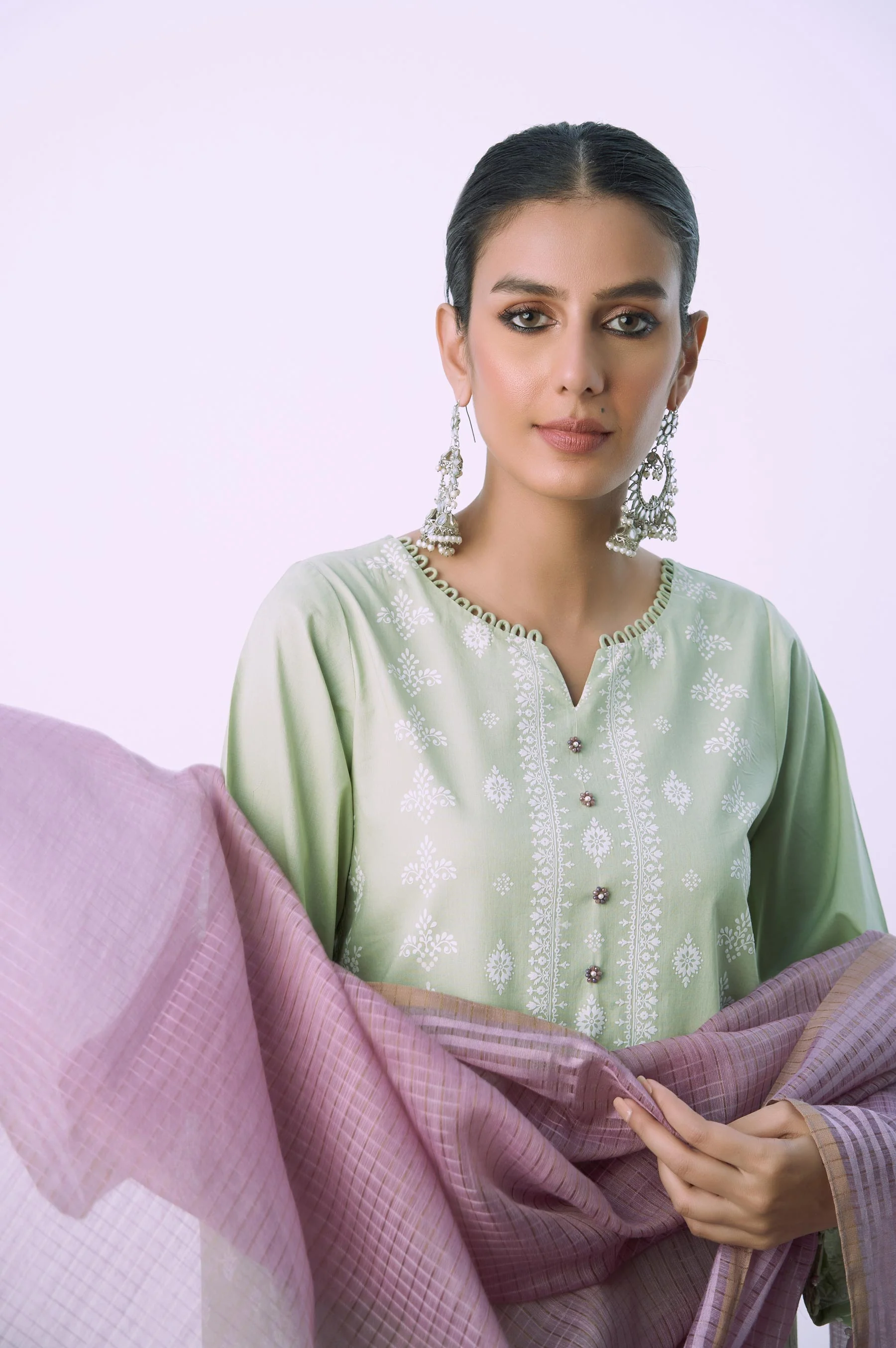 Unstitched 3 Piece Printed Lawn - Image 5