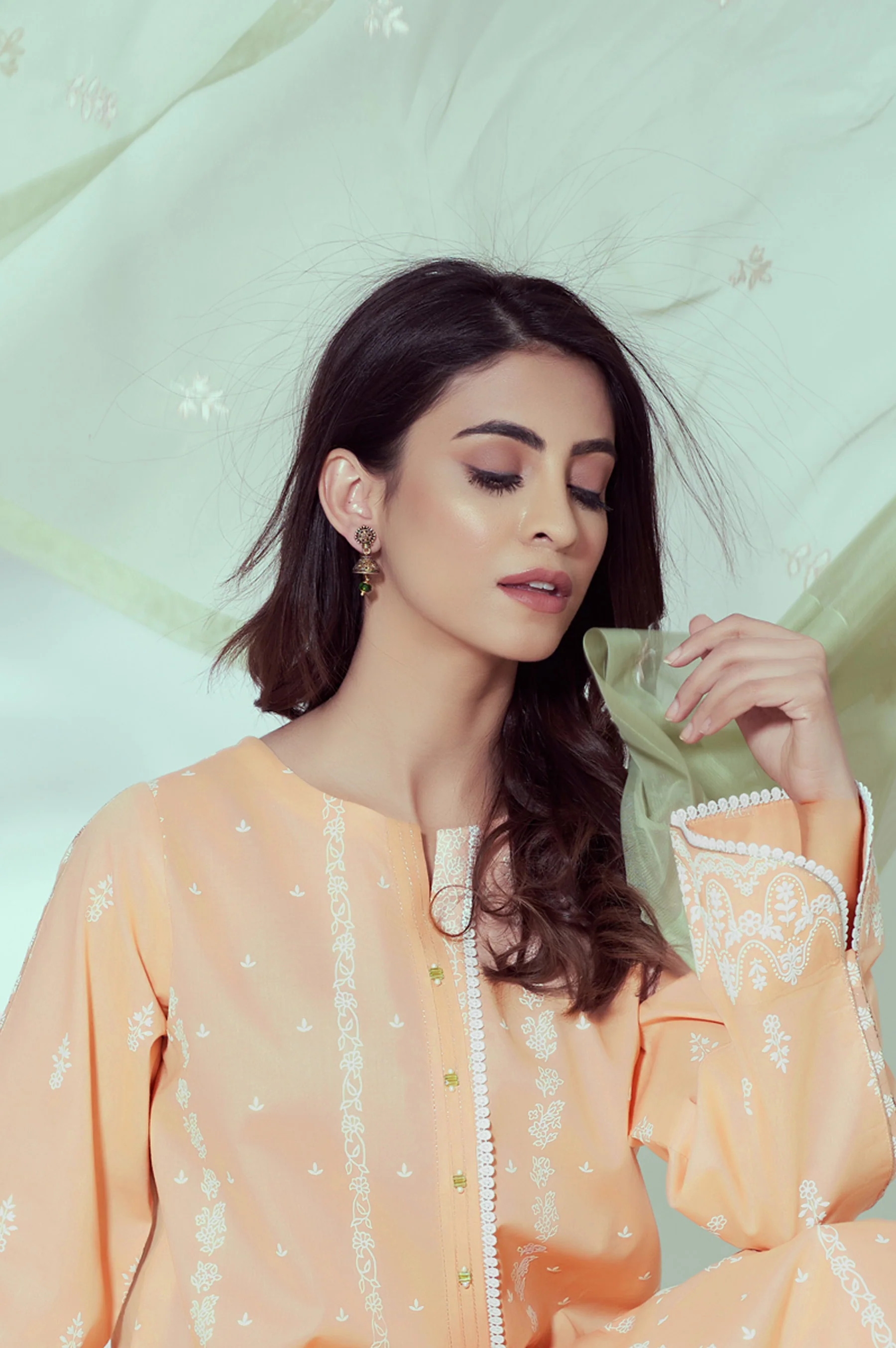 Unstitched 3 Piece Puff Printed Lawn Suit - Image 4