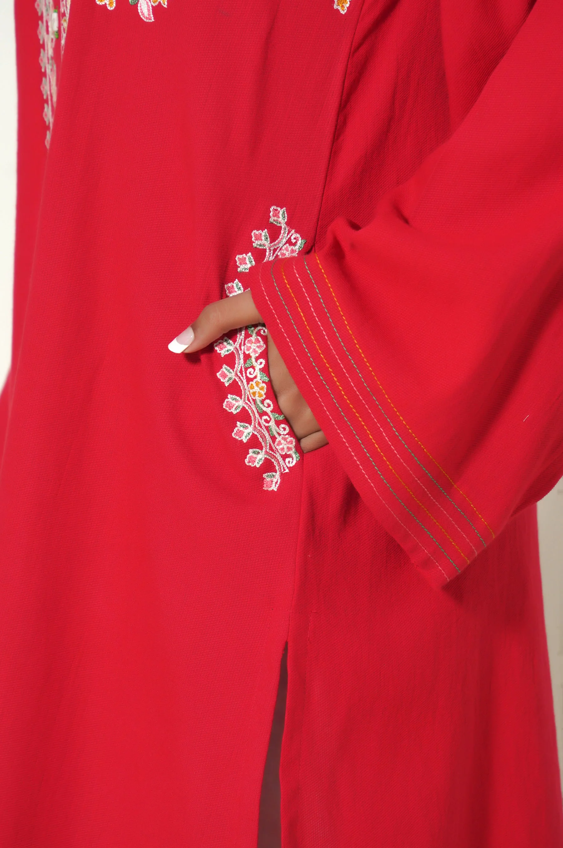 Unstitched 1 Piece Embroidered Cottel Shirt - Image 5