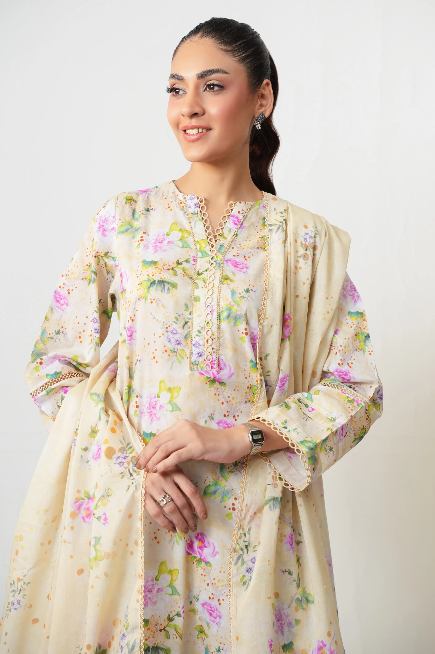 UNSTITCHED PRINTED SUIT - Image 3