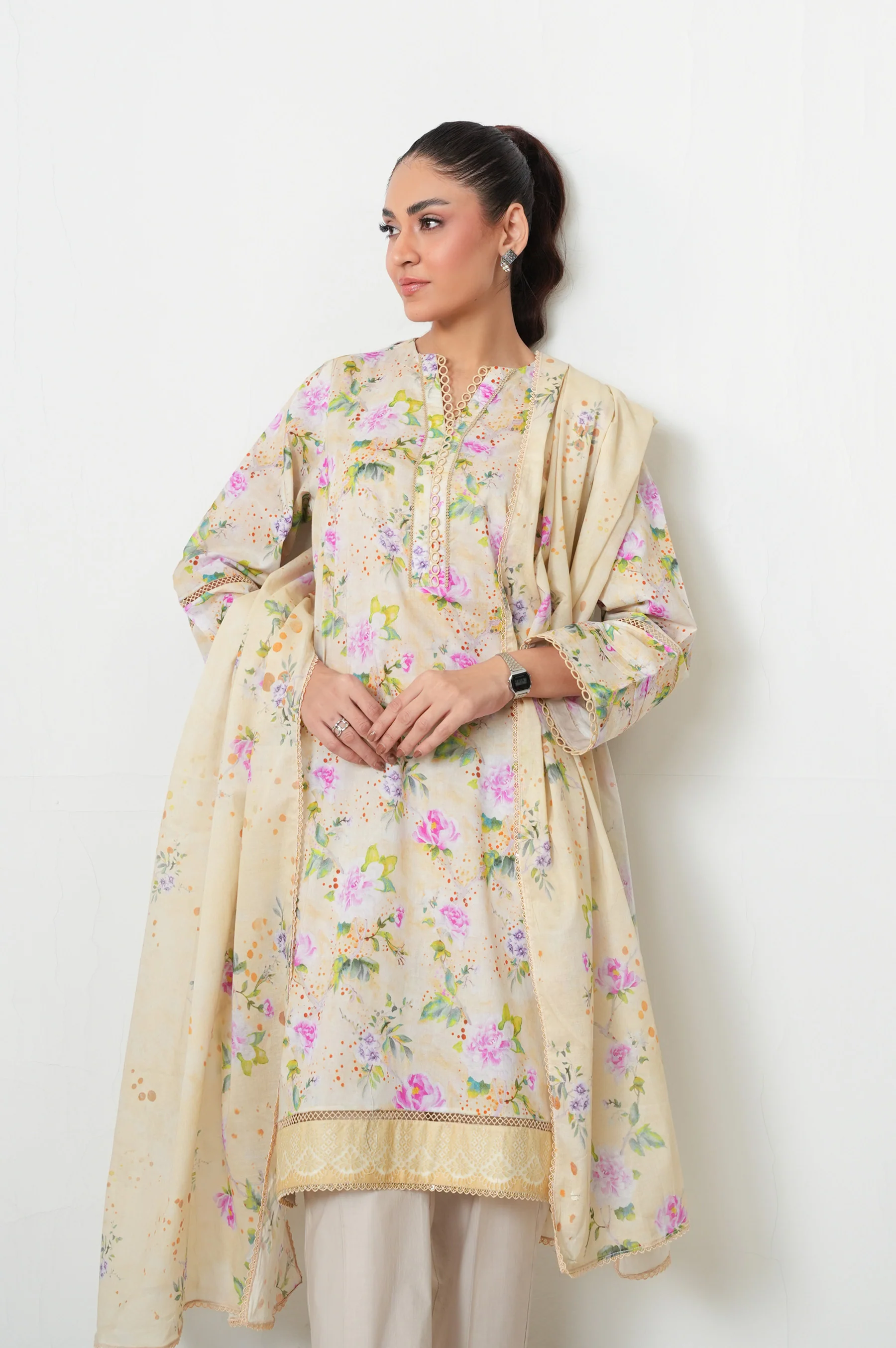 UNSTITCHED PRINTED SUIT - Image 6