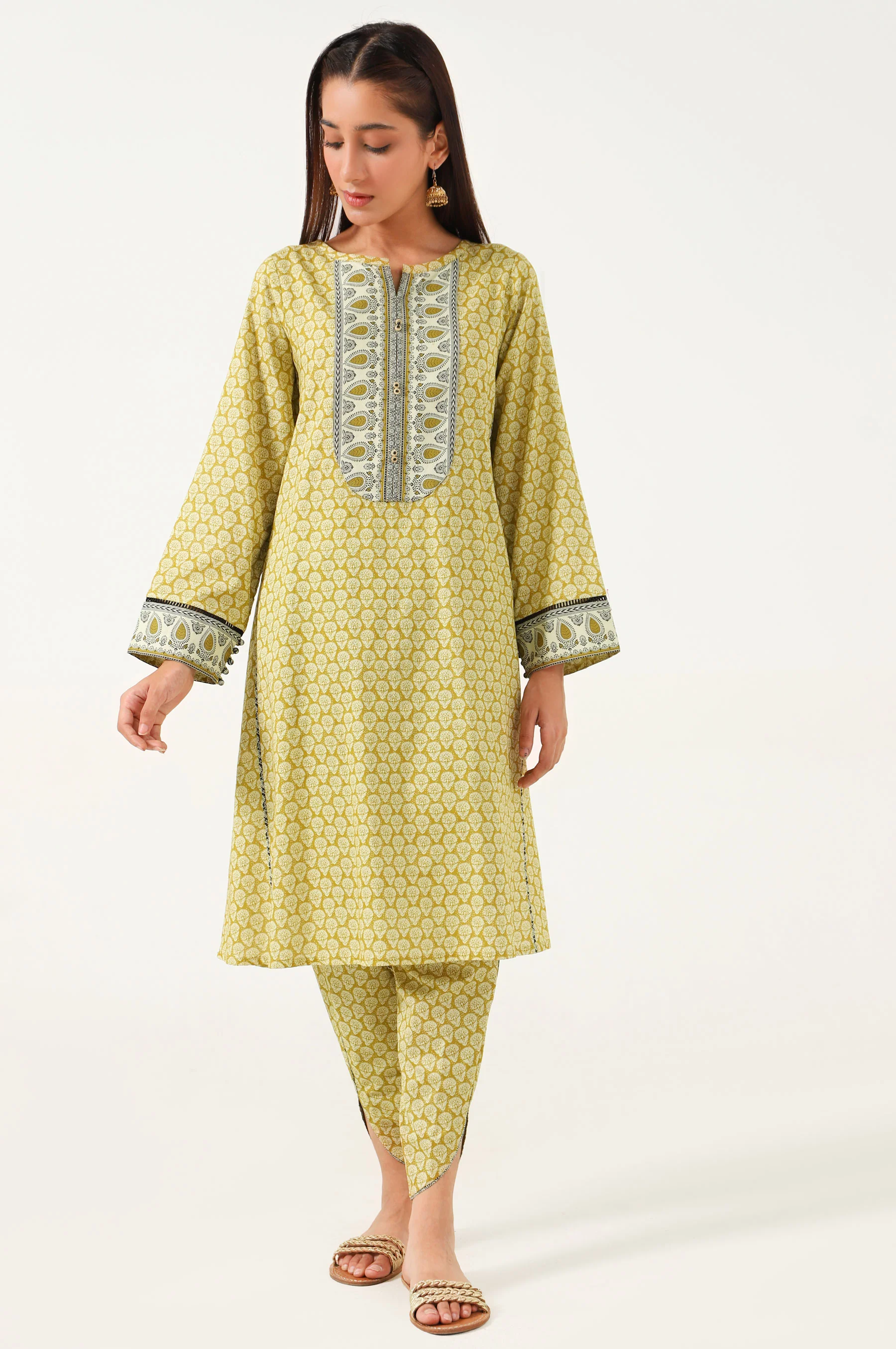 Unstitched 1 Piece Printed Lawn Shirt
