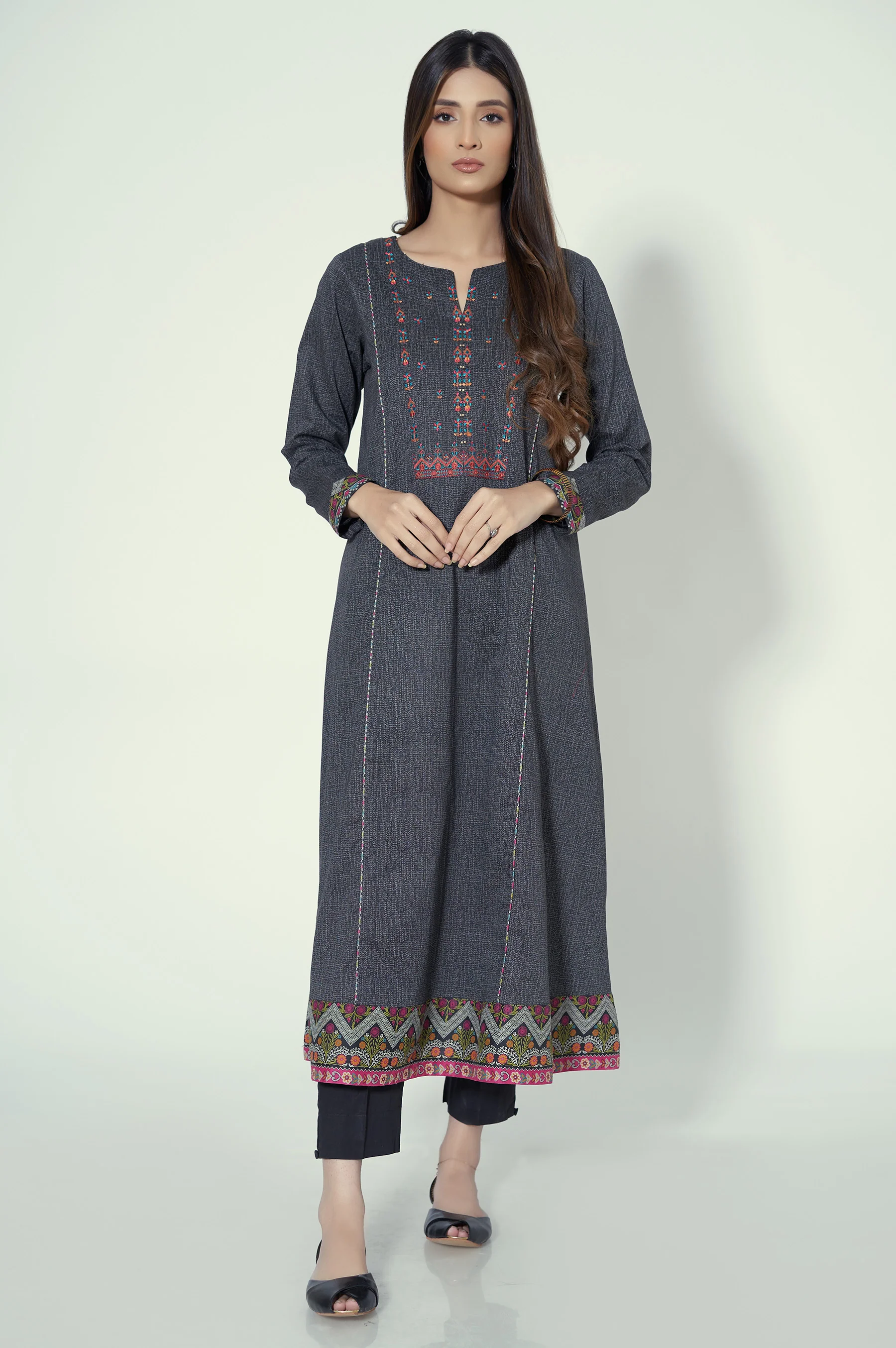 Unstitched 1 Piece Printed Lawn Shirt