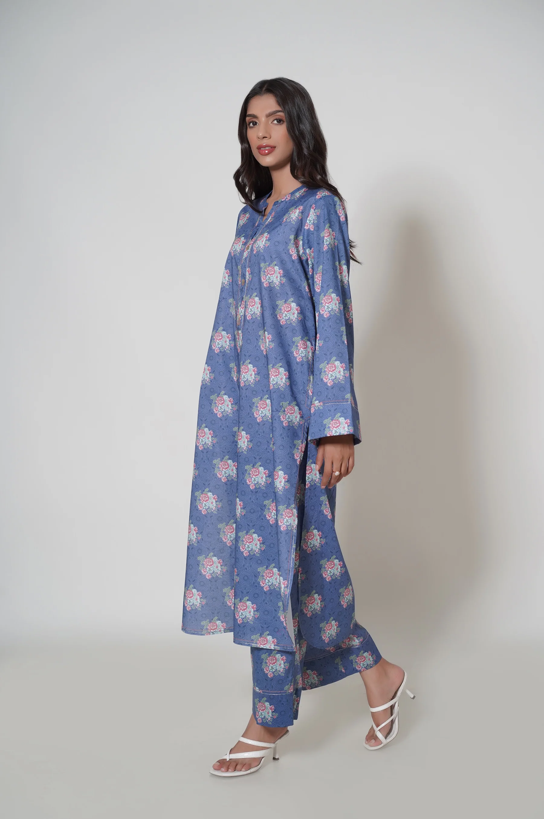 Unstitched 2 Piece Printed Cambric Suit - Image 3