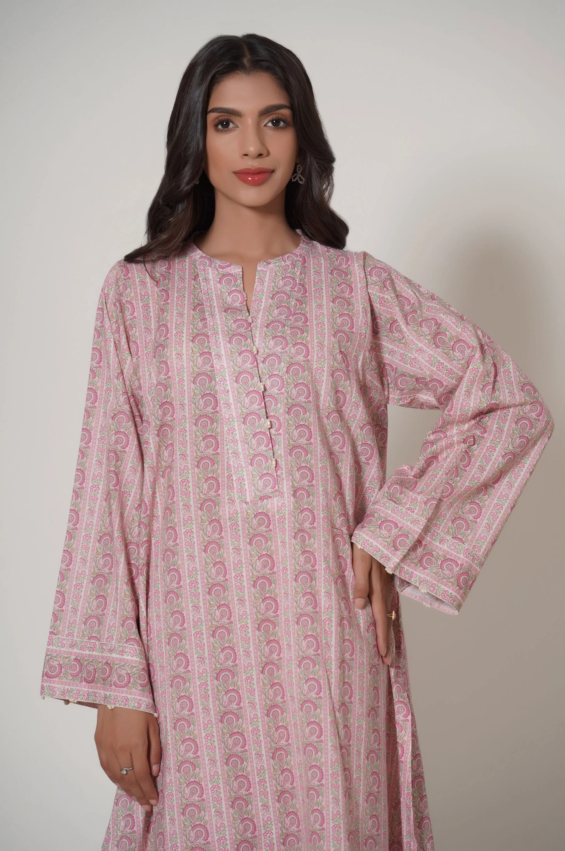 Unstitched 2 Piece Printed Cambric Suit - Image 4