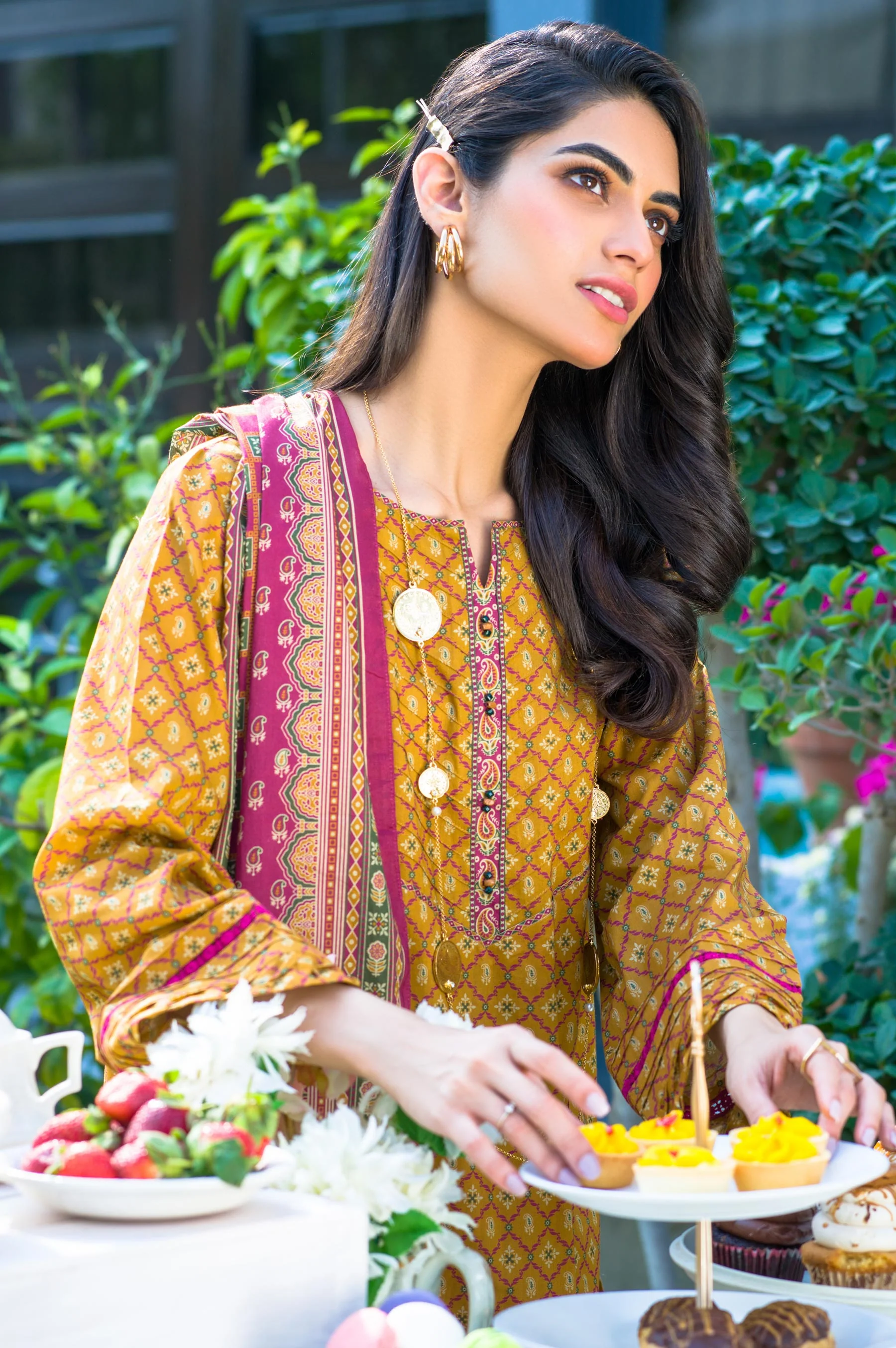 Unstitched 2 Piece Printed Lawn Suit