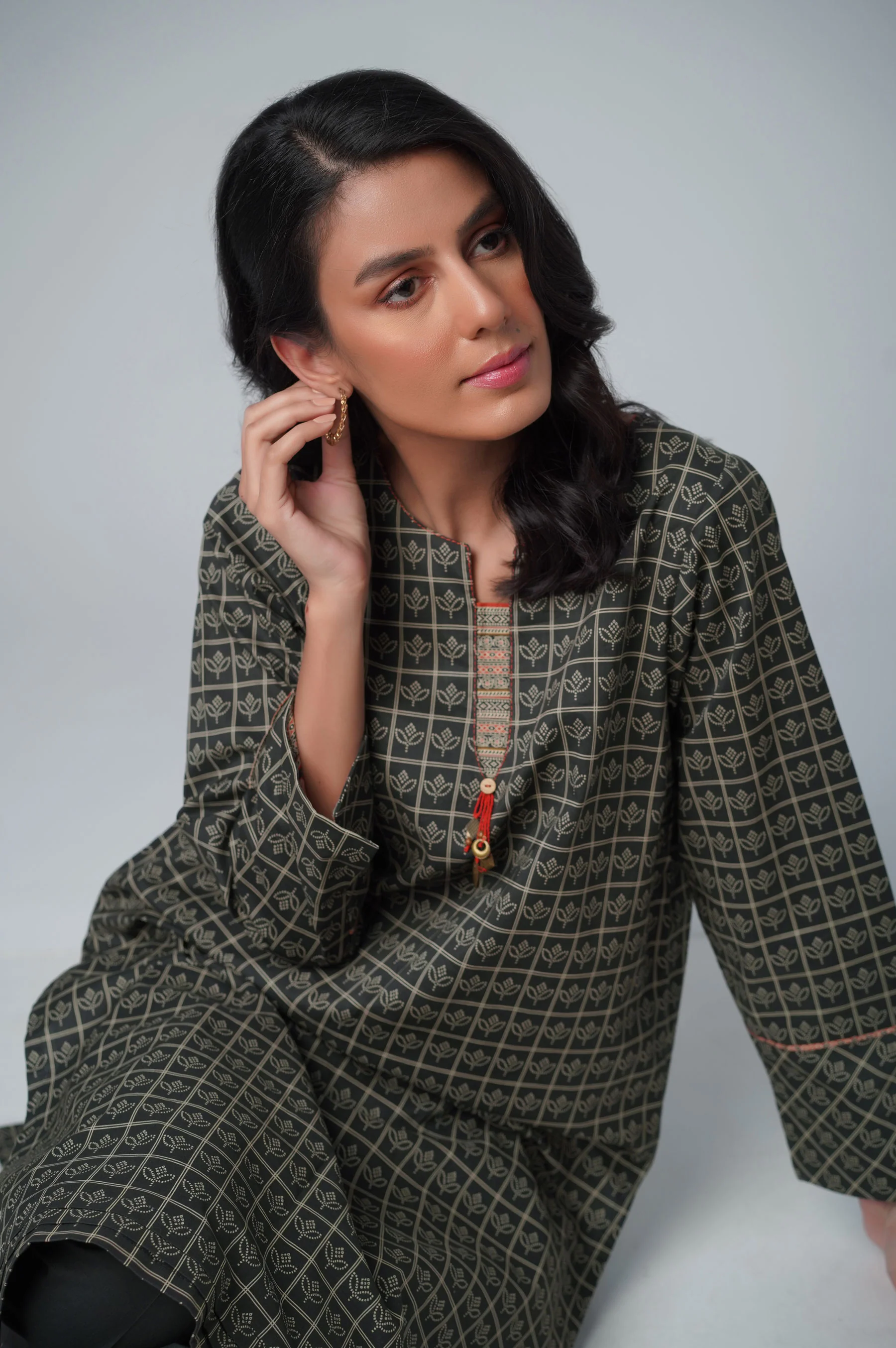 Unstitched 2 Piece Printed Lawn Suit - Image 5