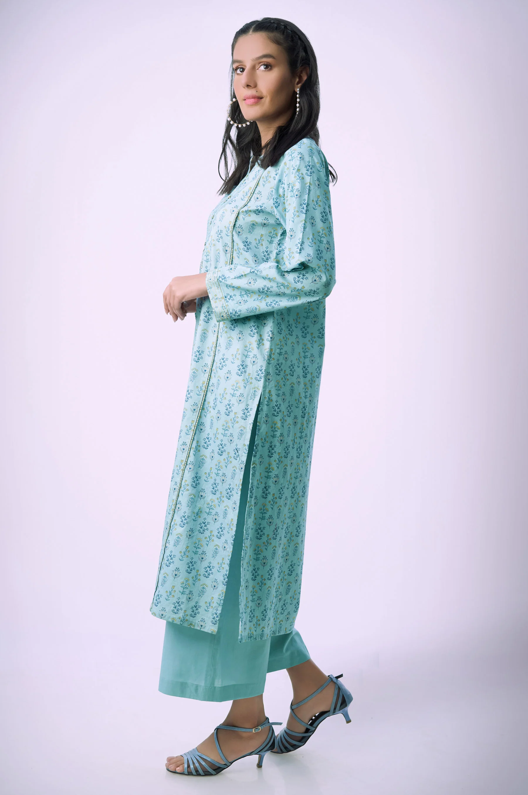 Unstitched 2 Piece Printed Lawn Suit - Image 5