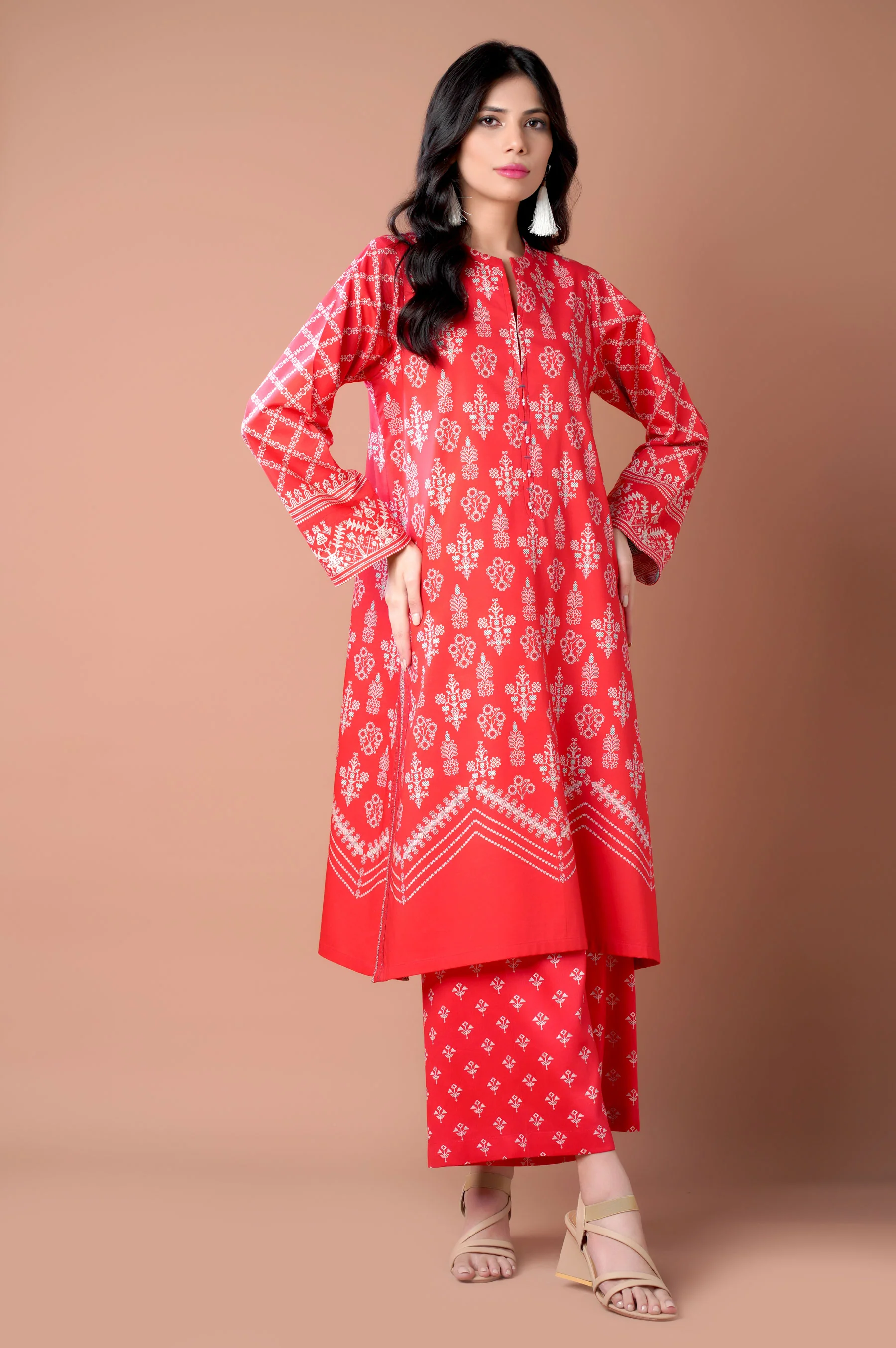 Unstitched 2 Piece Printed Lawn Suit - Image 7