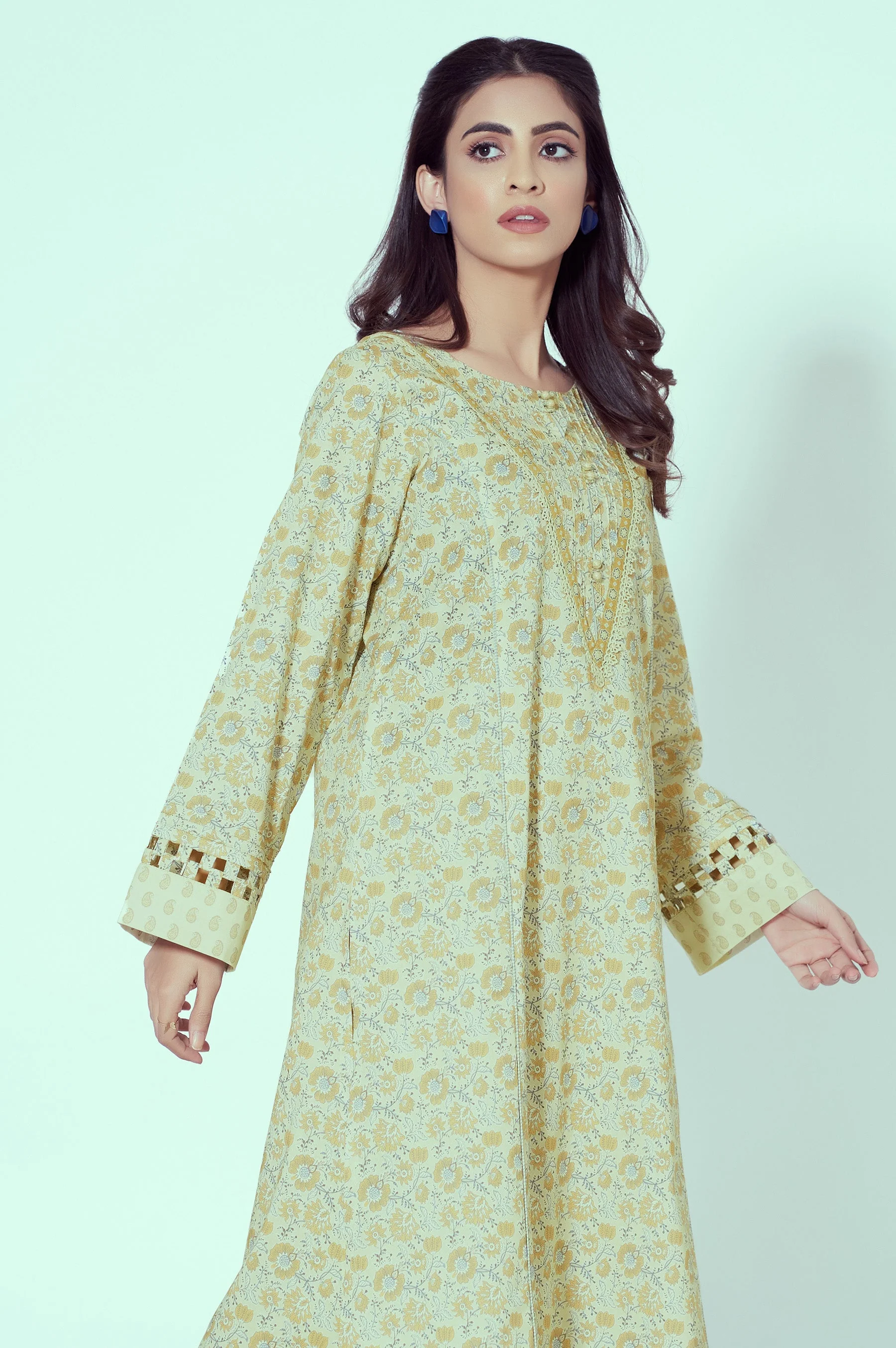 Unstitched 2 Piece Printed Lawn Suit