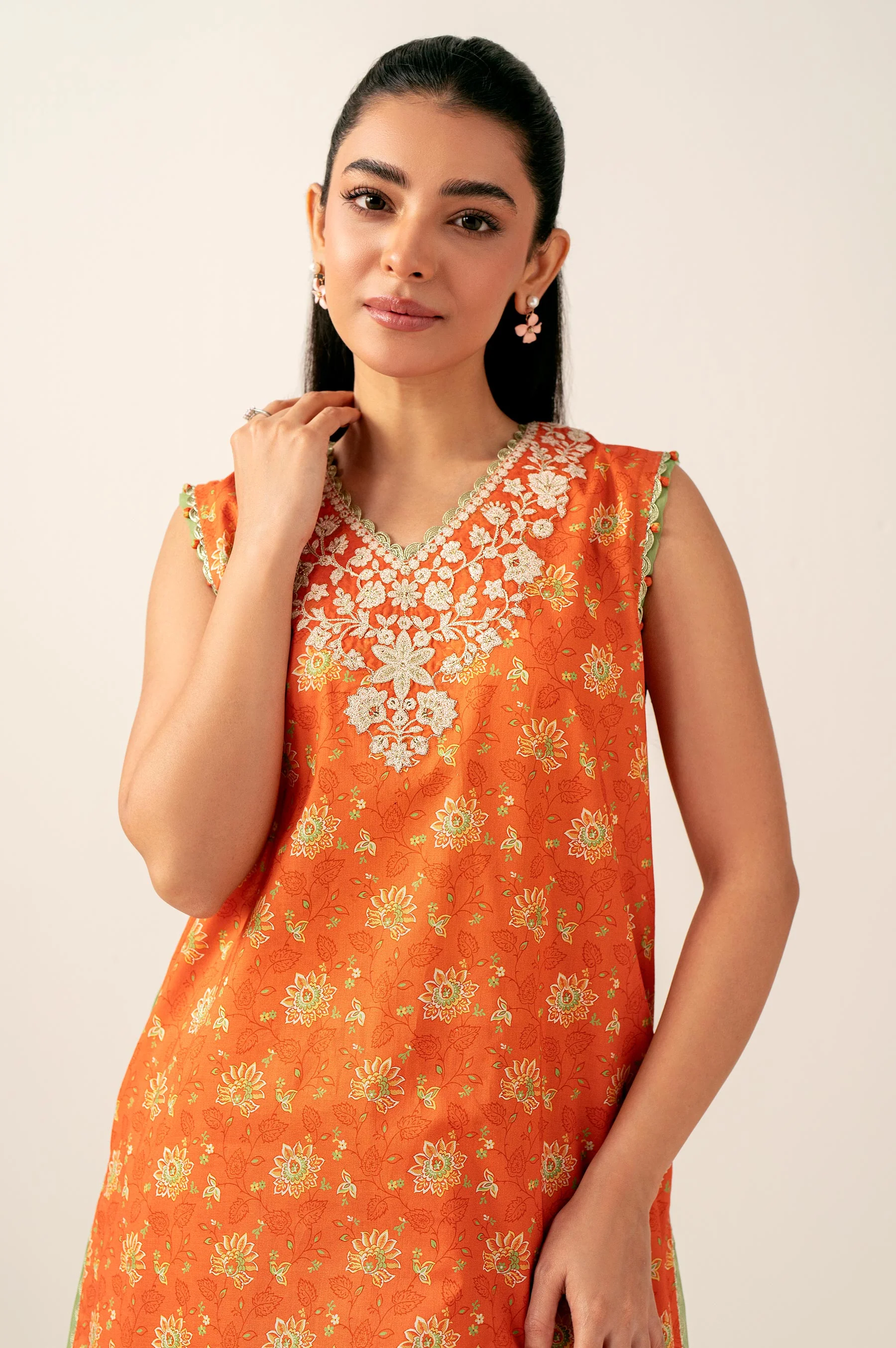 Unstitched 2 Piece Printed Lawn Suit - Image 2