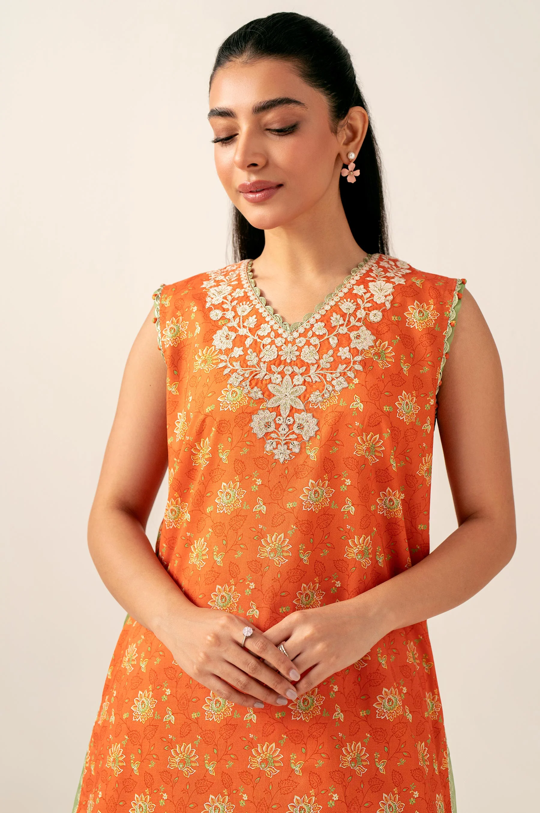 Unstitched 2 Piece Printed Lawn Suit - Image 5