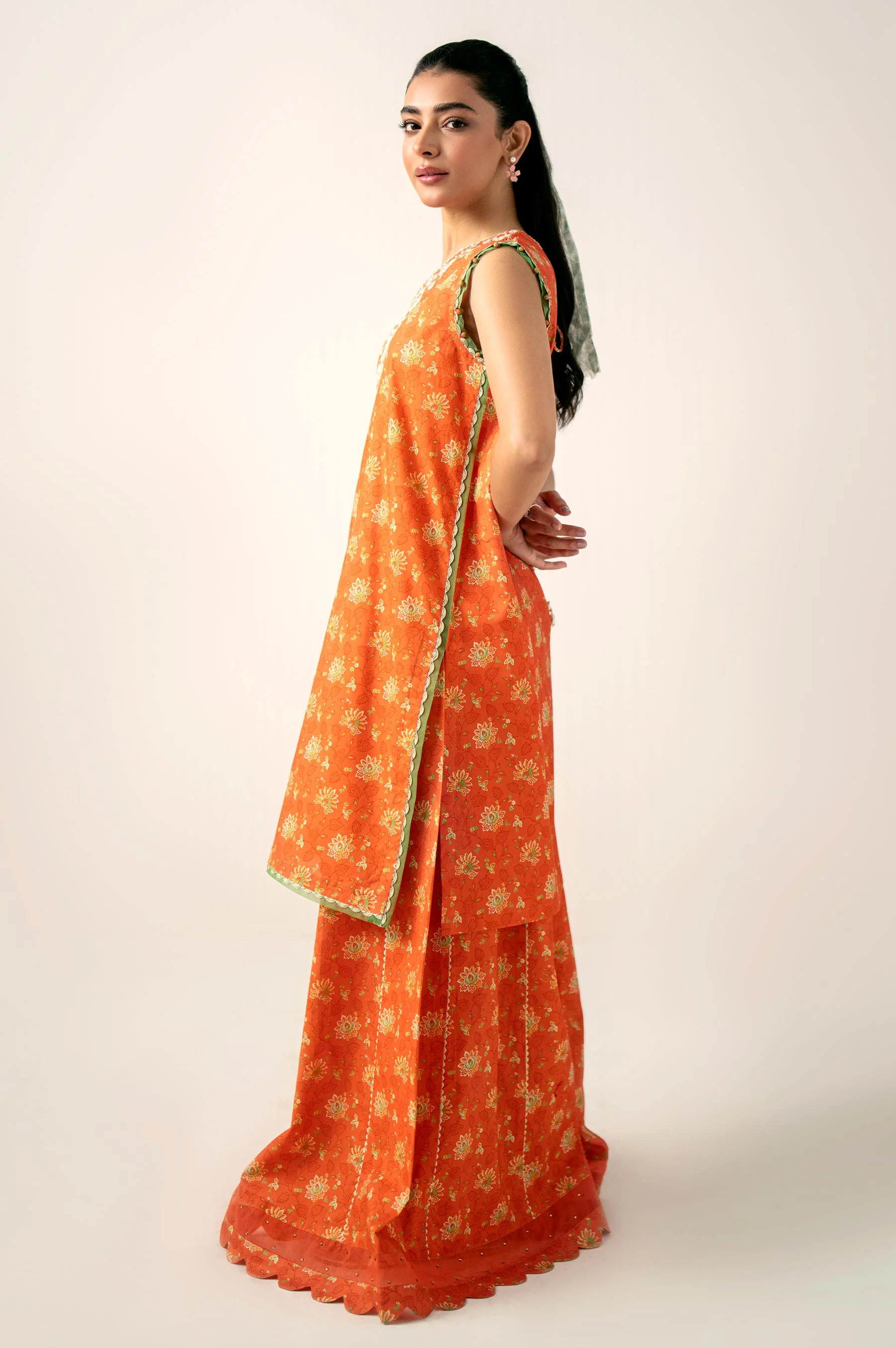 Unstitched 2 Piece Printed Lawn Suit - Image 6
