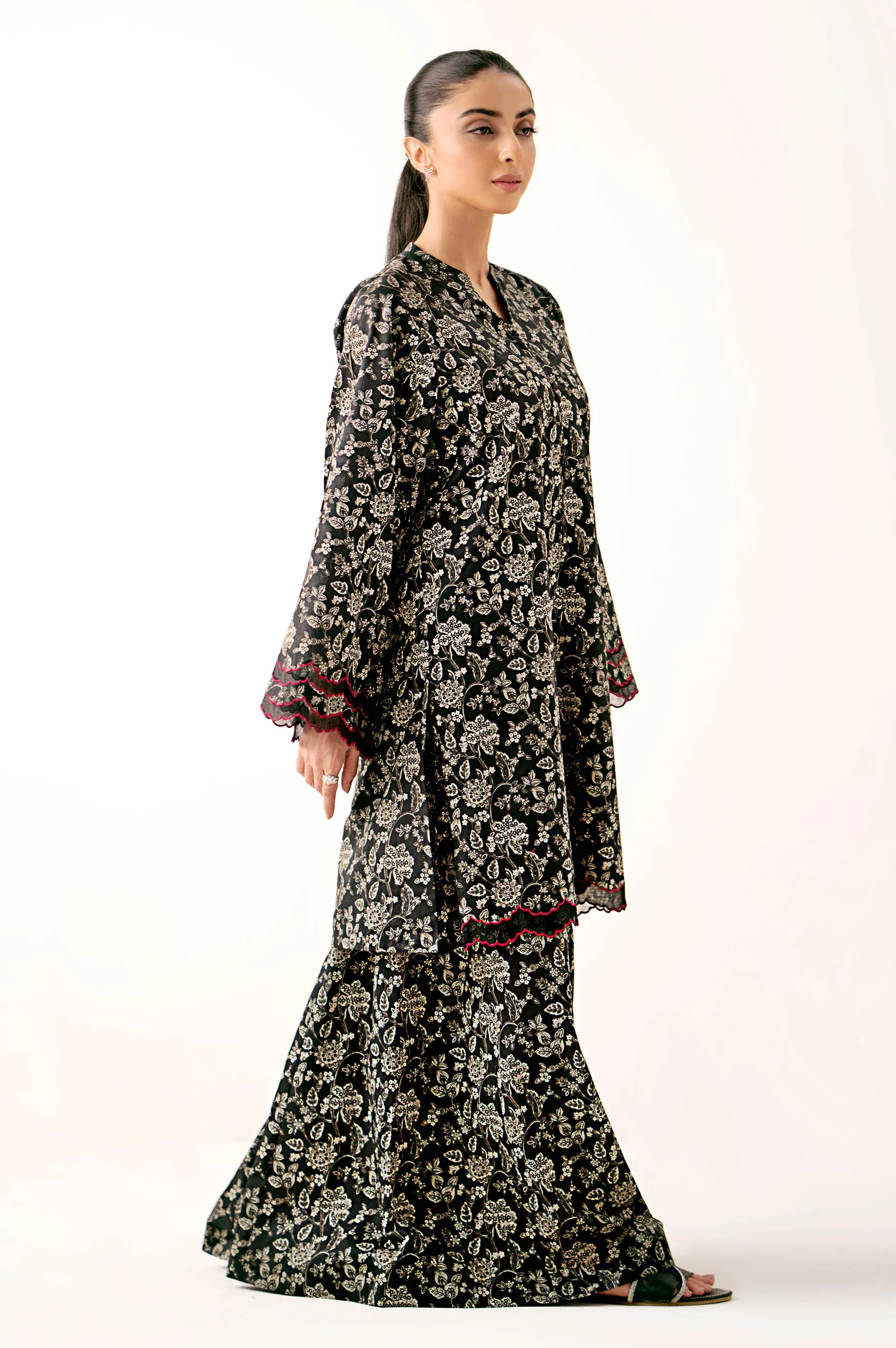 Unstitched 2 Piece Printed Lawn Suit - Image 6