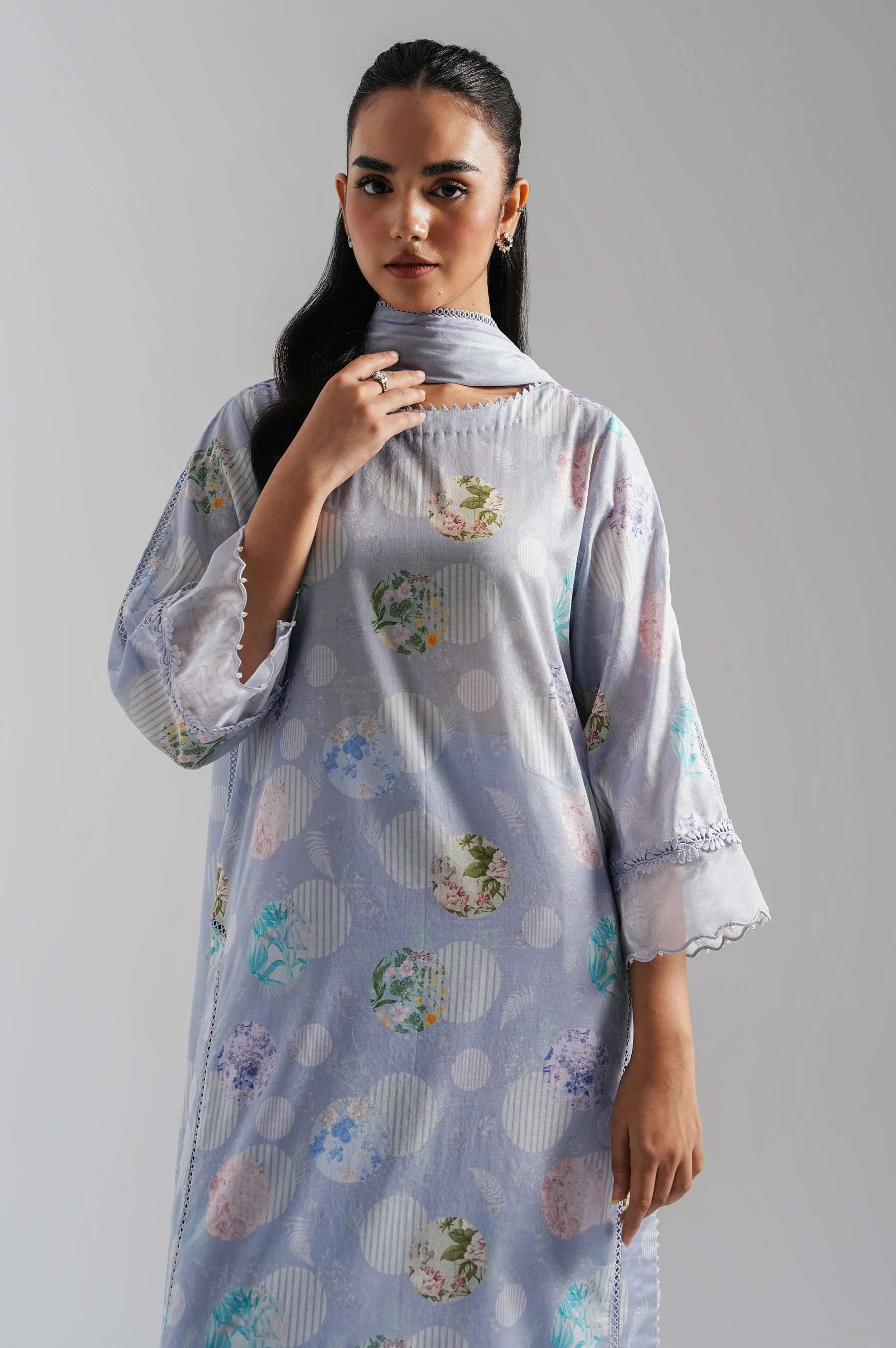 UNSTITCHED PRINTED SUIT - Image 2