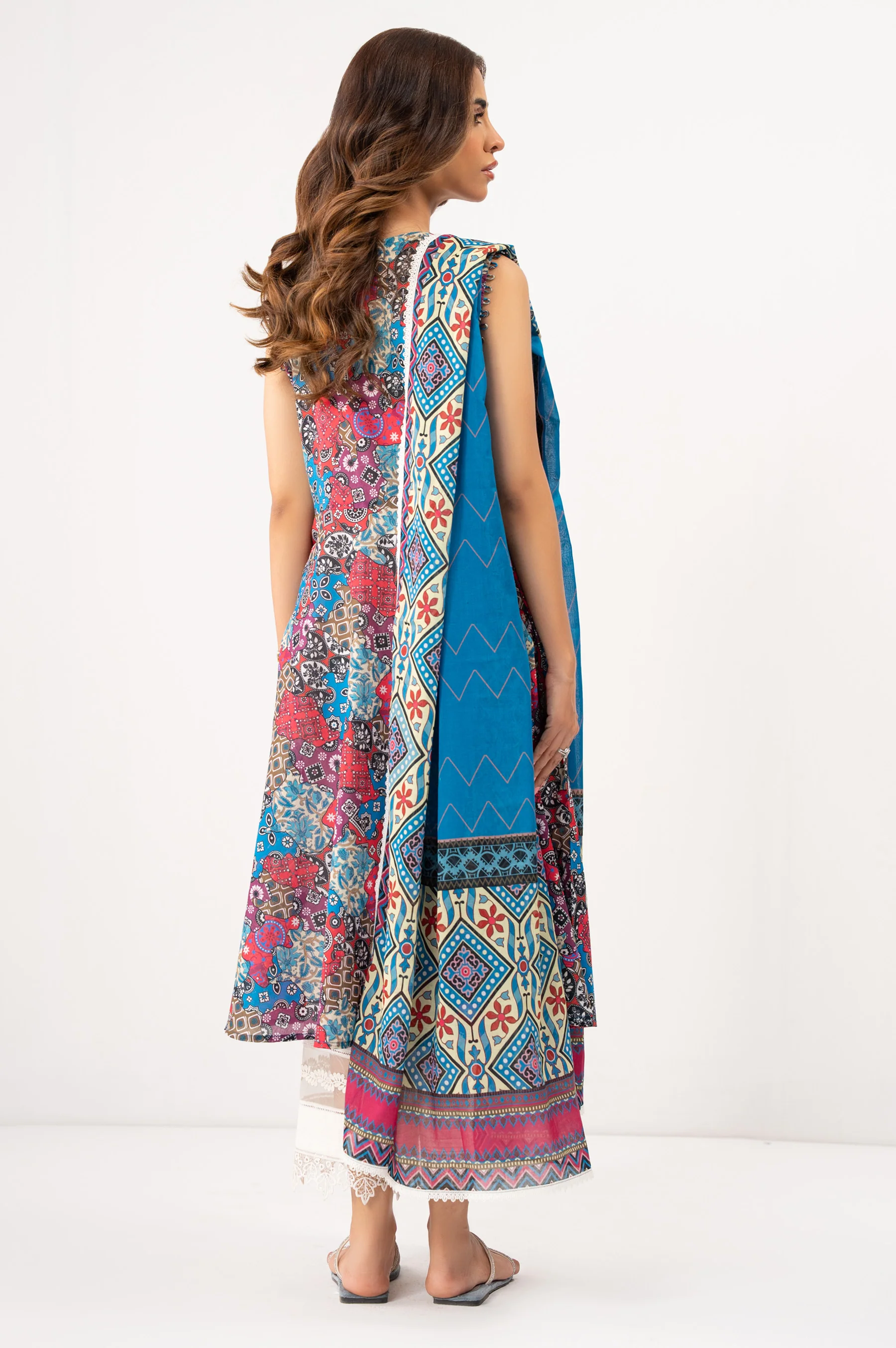 UNSTITCHED PRINTED SUIT - Image 6