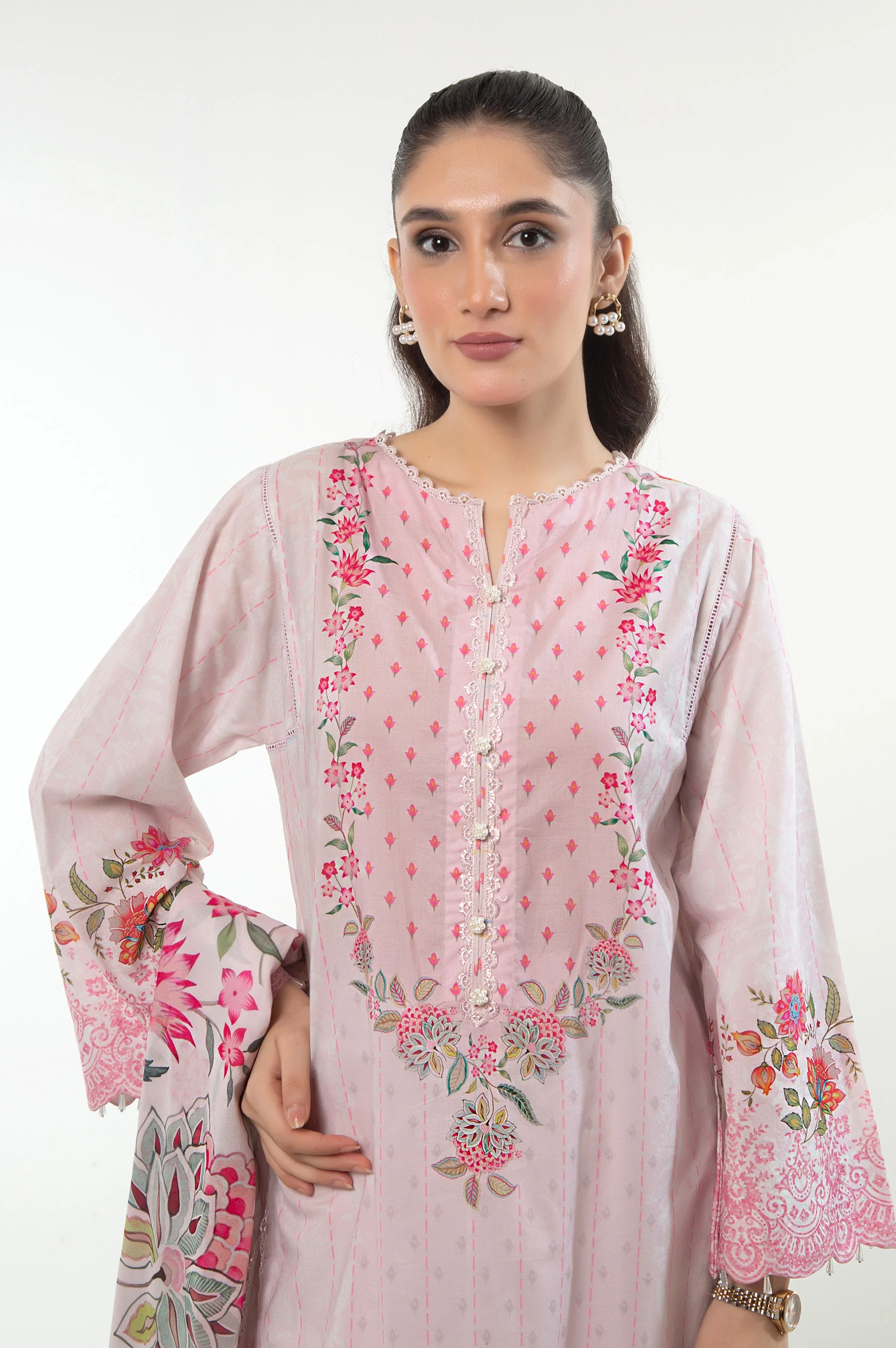 UNSTITCHED PRINTED SUIT - Image 2