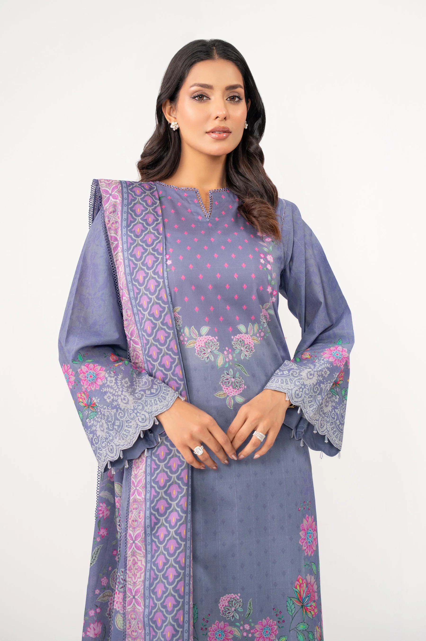 UNSTITCHED PRINTED SUIT